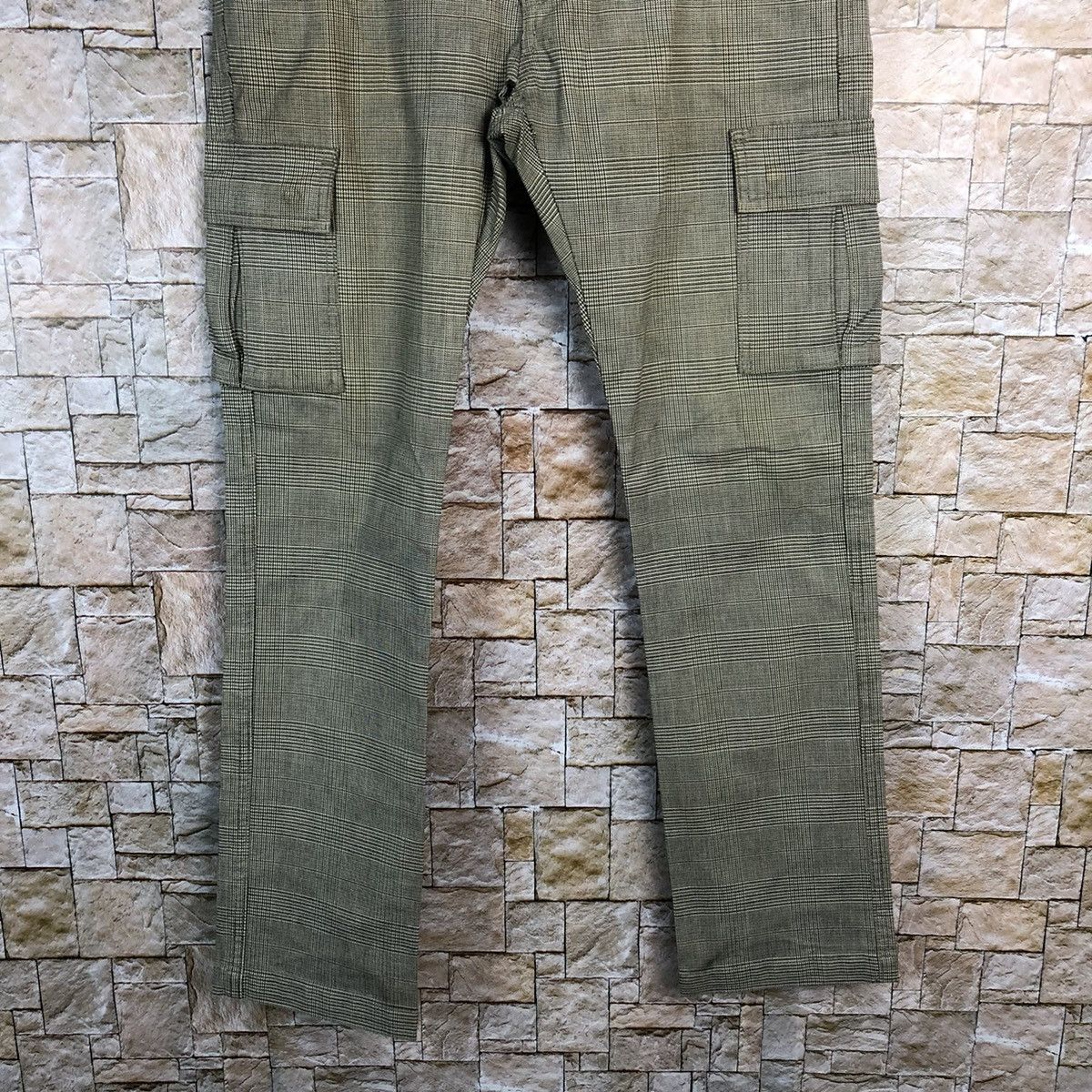 Beams Plus Beams Grey Checkred Cargo Multipocket Pants #A584 Size US 31 - 7 Thumbnail