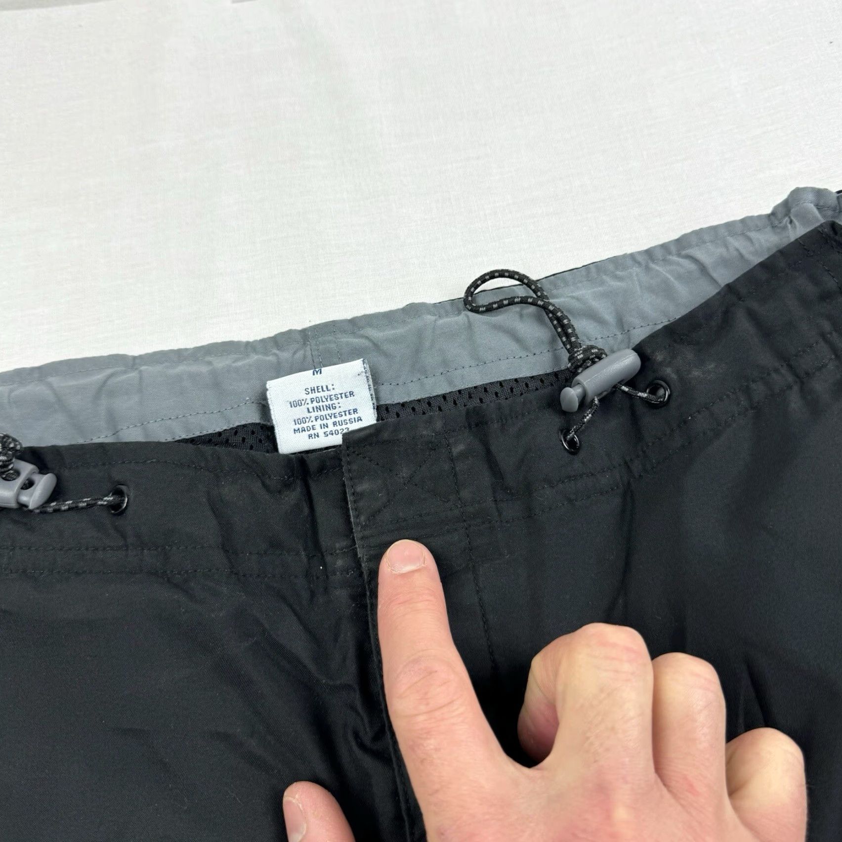 Old Navy Vintage Old Navy Track Pants Adult Medium Black Y2K Baggy Grunge Hipster Punk Size US 31 - 6 Thumbnail