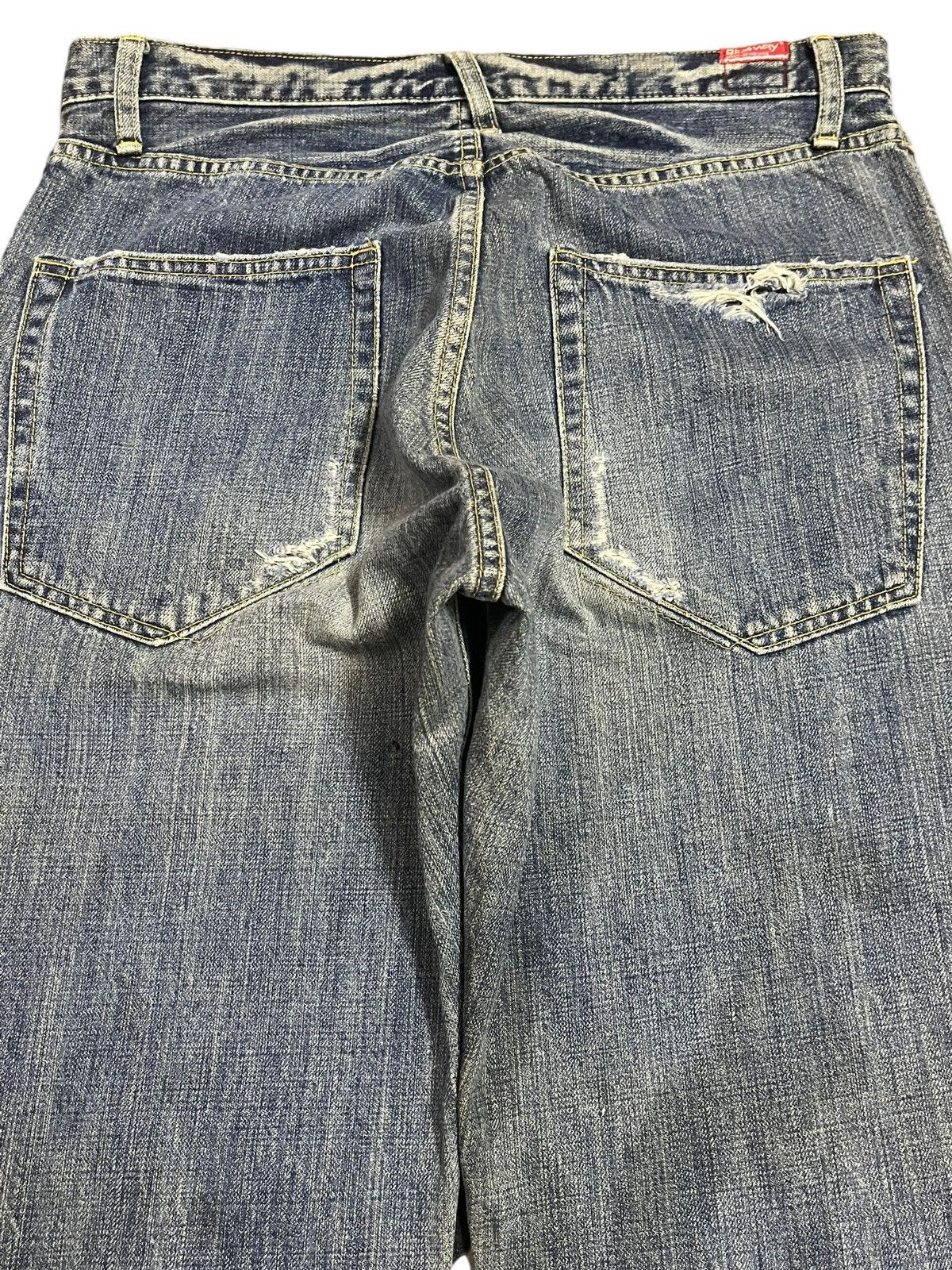Blue Blue Japan Vintage Japanese Blue Way Bleached Distressed Baggy Jeans Size US 32 / EU 48 - 5 Thumbnail
