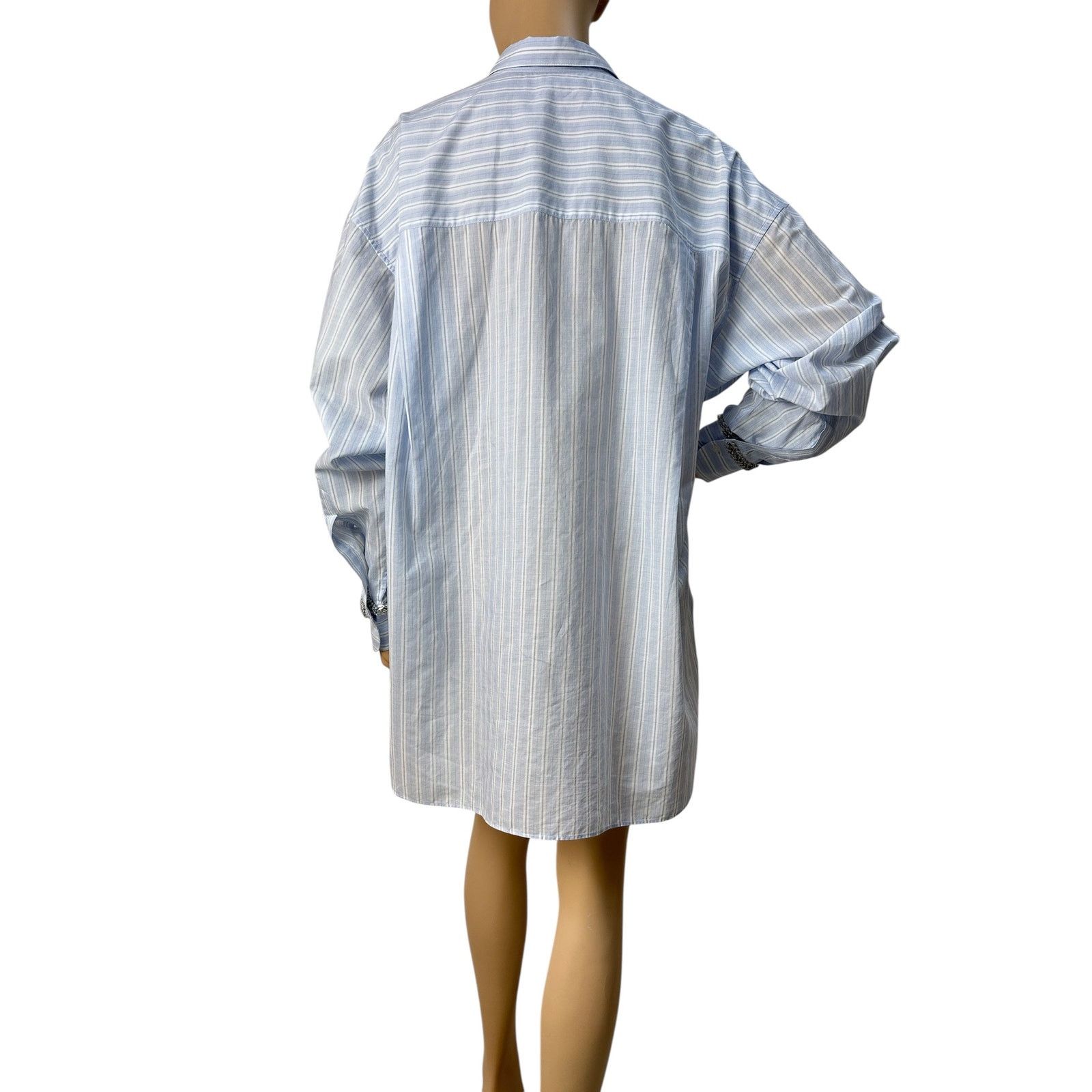 Ermanno Scervino Ermanno Scervino Striped Cotton Shirt - Size 44 Size M / US 6-8 / IT 42-44 - 2 Thumbnail