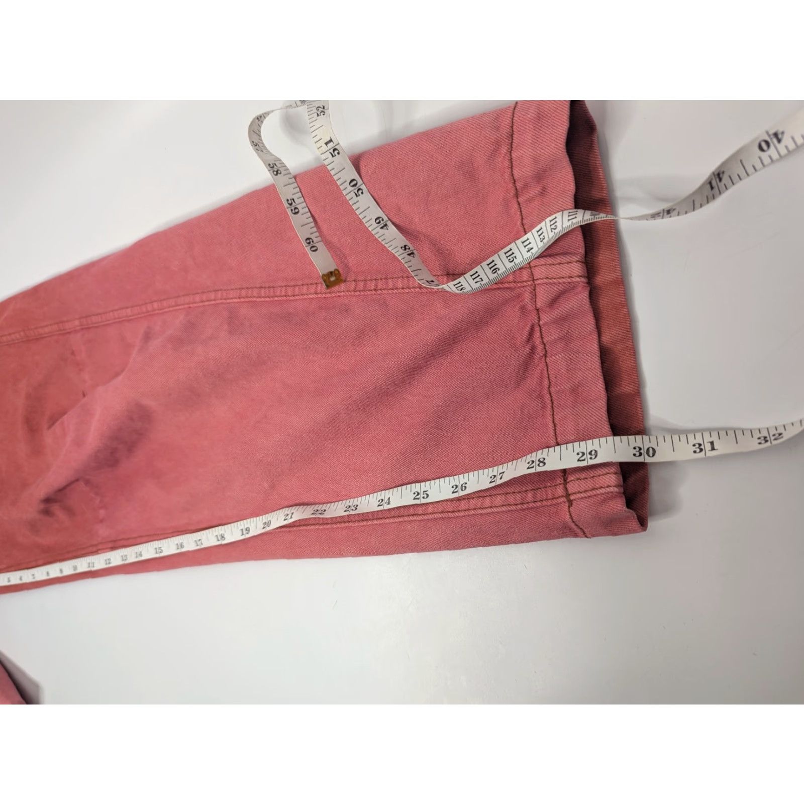 Urban Outfitters VINTAGE Urban Outfitters BDG Rih Extreme Baggy Jean Grunge Red Women's 24 Size 42" / US 20 - 7 Thumbnail