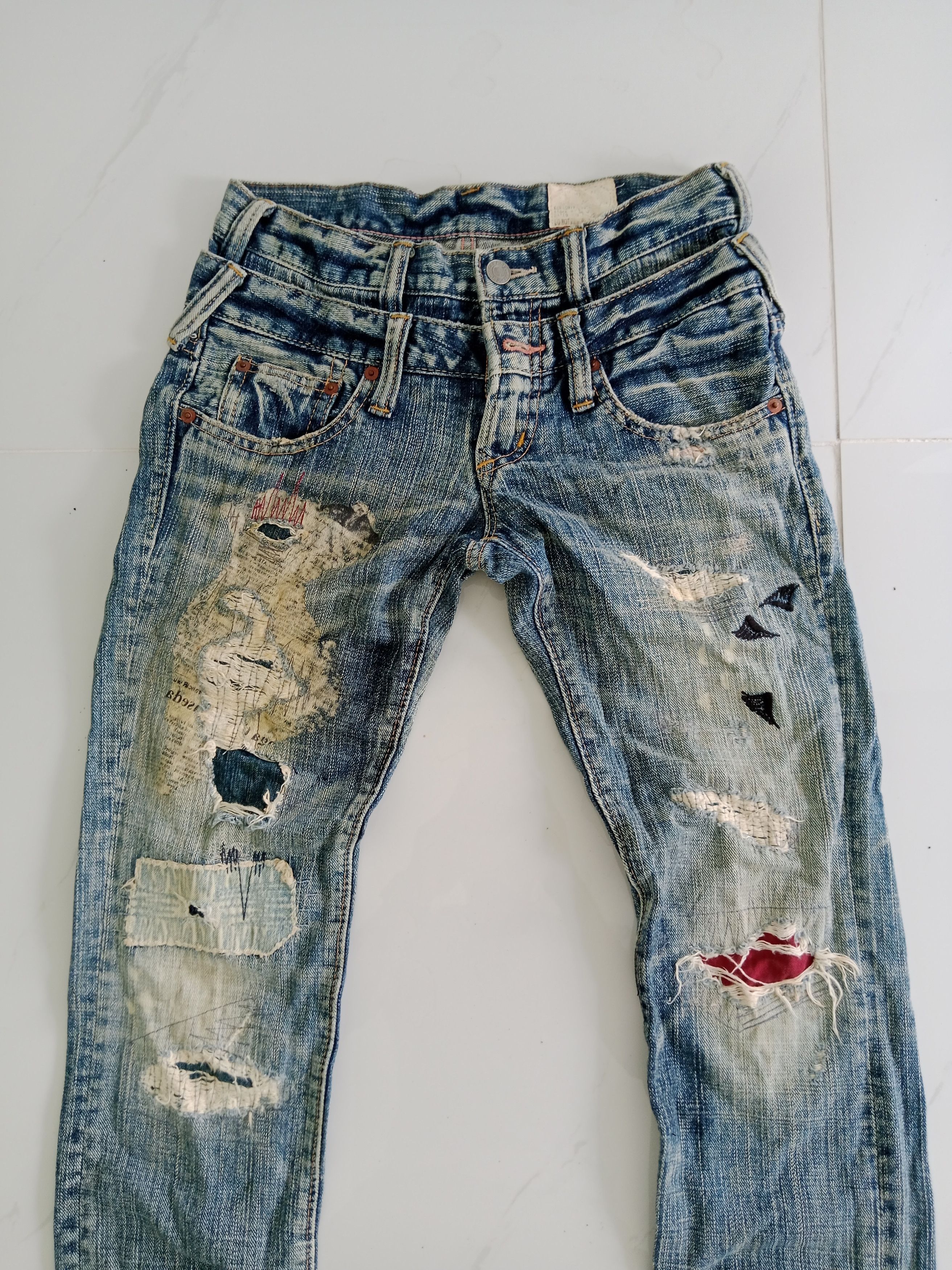 If Six Was Nine × Japanese Brand Vintage Antgauge Double Waist Jeans Japanese Style Size US 28 / EU 44 - 6 Thumbnail