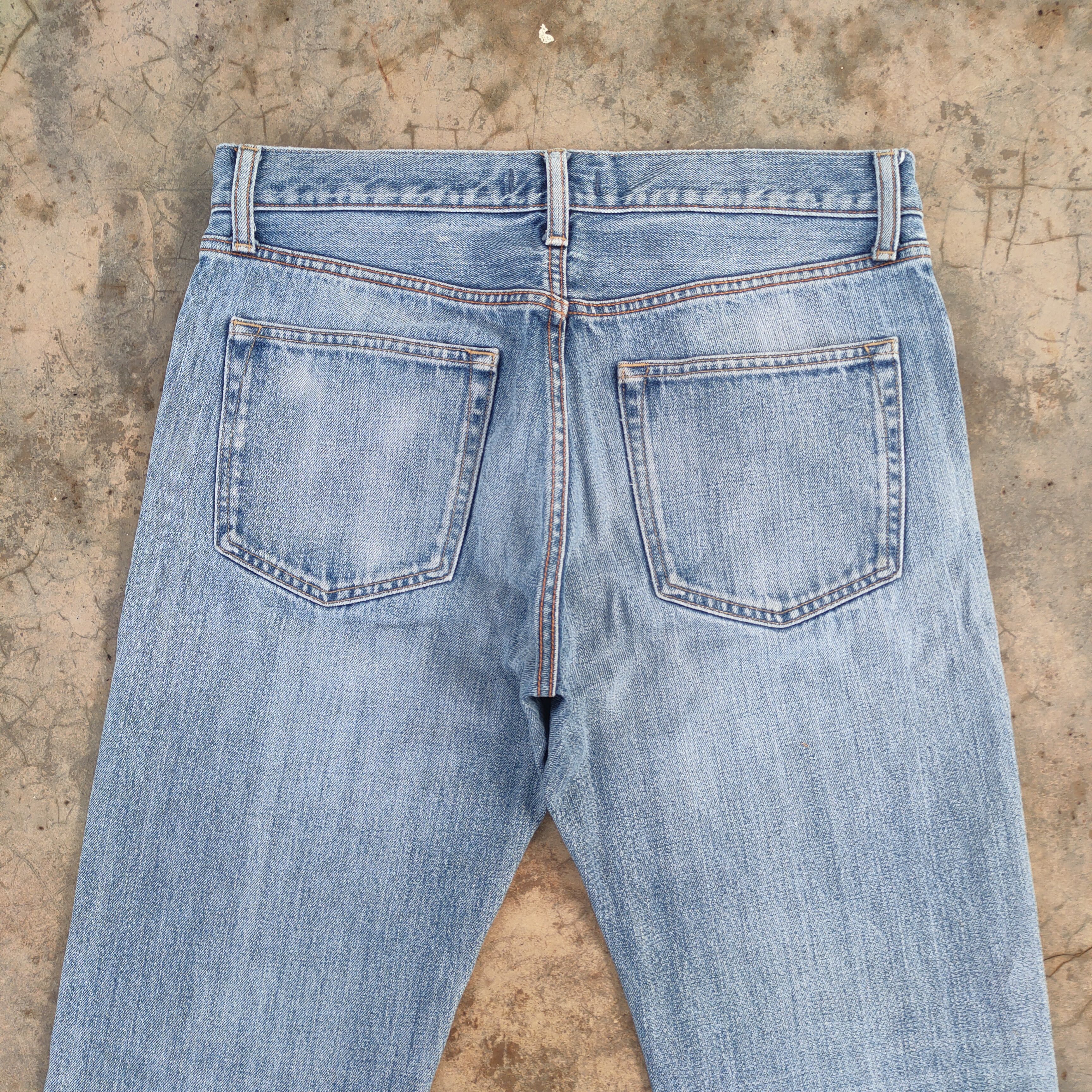 Japanese Brand vintage japanese faded denim jeans pants Size US 33 - 9 Thumbnail