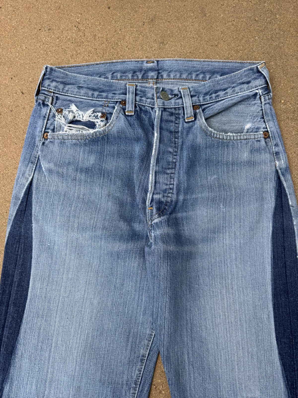 Levi's × Vintage Vtg 70’s Levis 501xx Redline Selvedge Distressed Jeans 28x28 Size US 28 / EU 44 - 4 Thumbnail