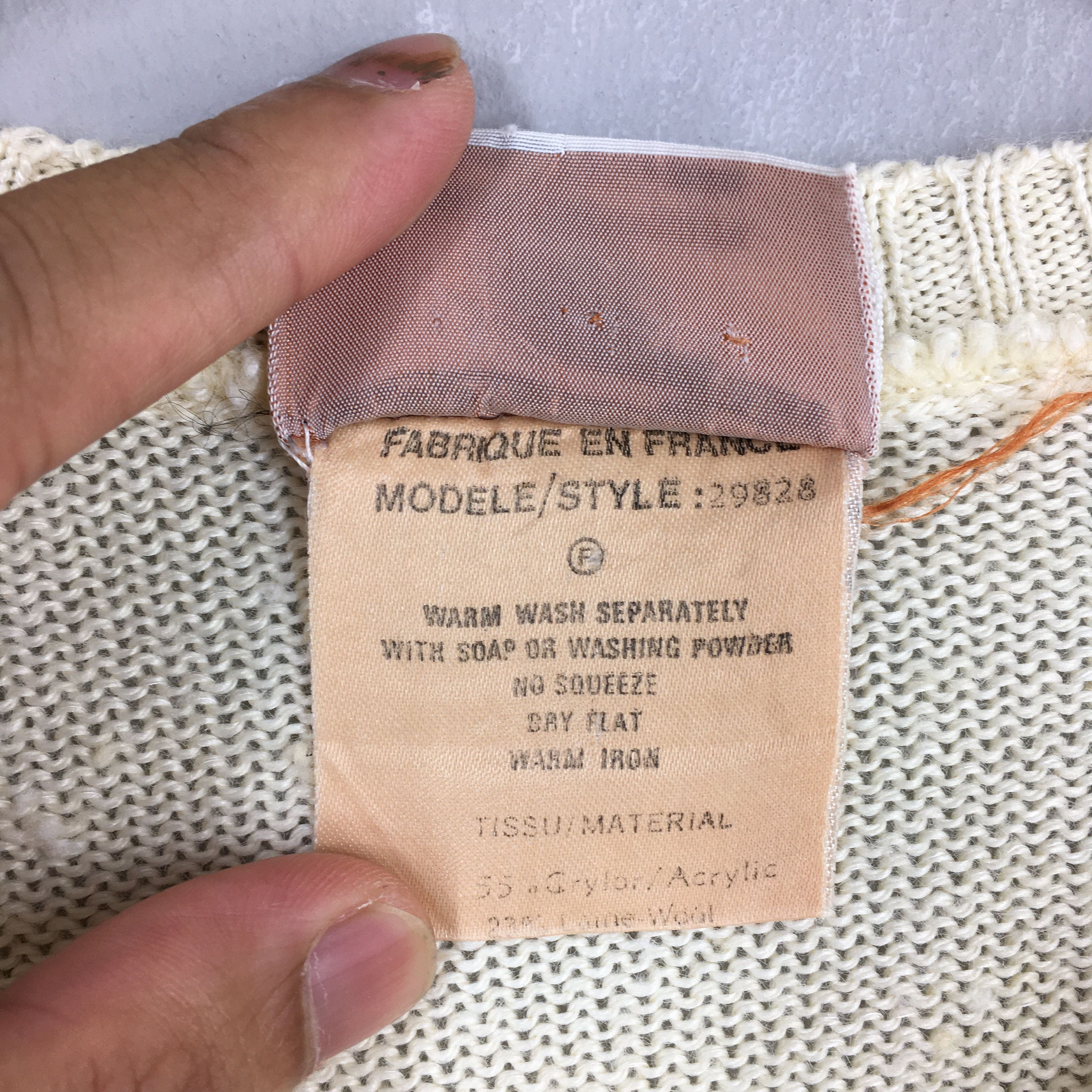 Courreges Vintage 70s Courreges Paris Wool Sweater XSmall Size US XS / EU 42 / 0 - 7 Thumbnail