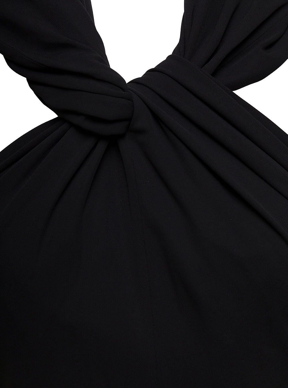 Saint Laurent Paris o1tp1o1224 Hooded Dress In Jersey in Black Size S / US 4 / IT 40 - 5 Thumbnail