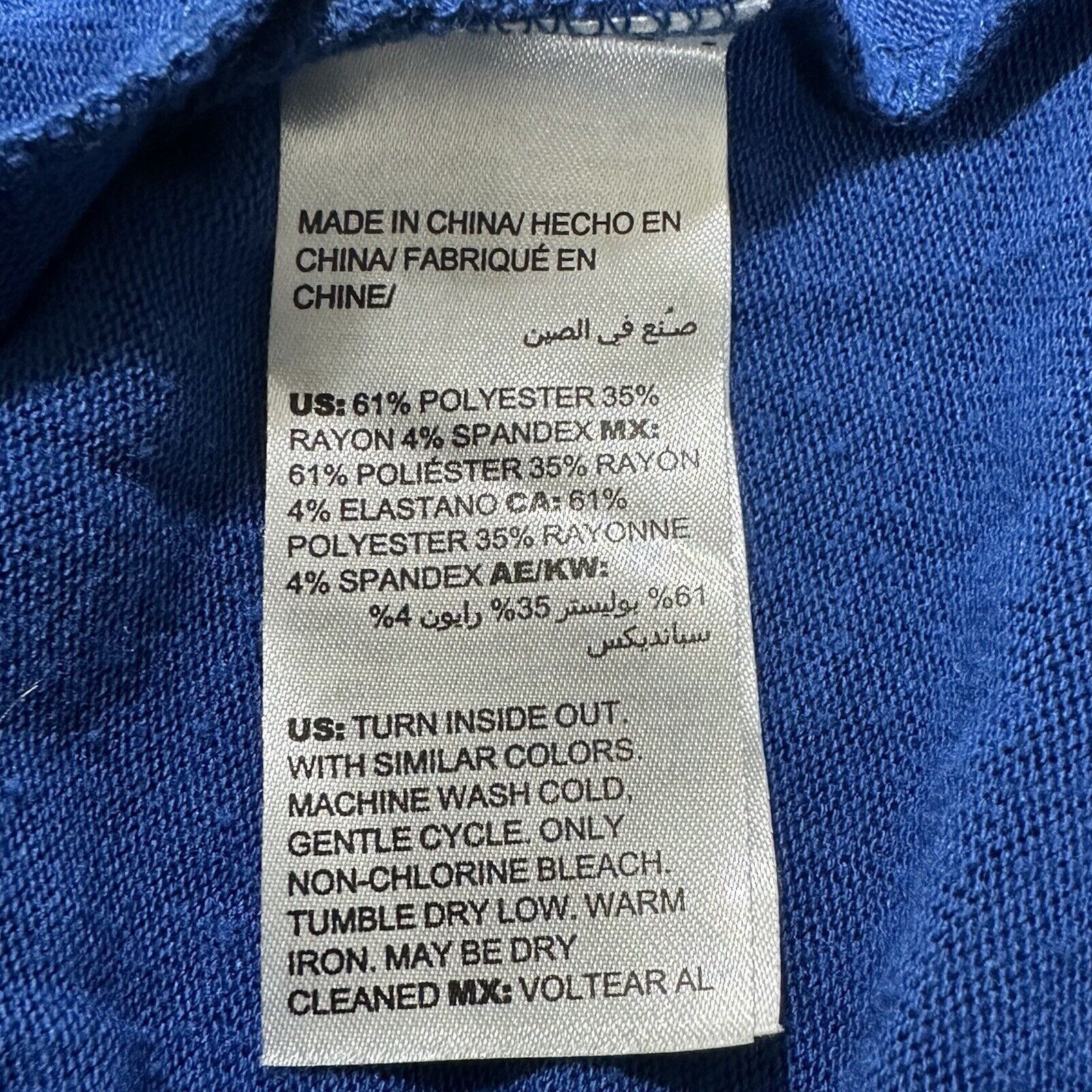 Chicos Chico's Medium A-Line Dress Button Back Long Sleeve Blue Size M / US 6-8 / IT 42-44 - 4 Thumbnail