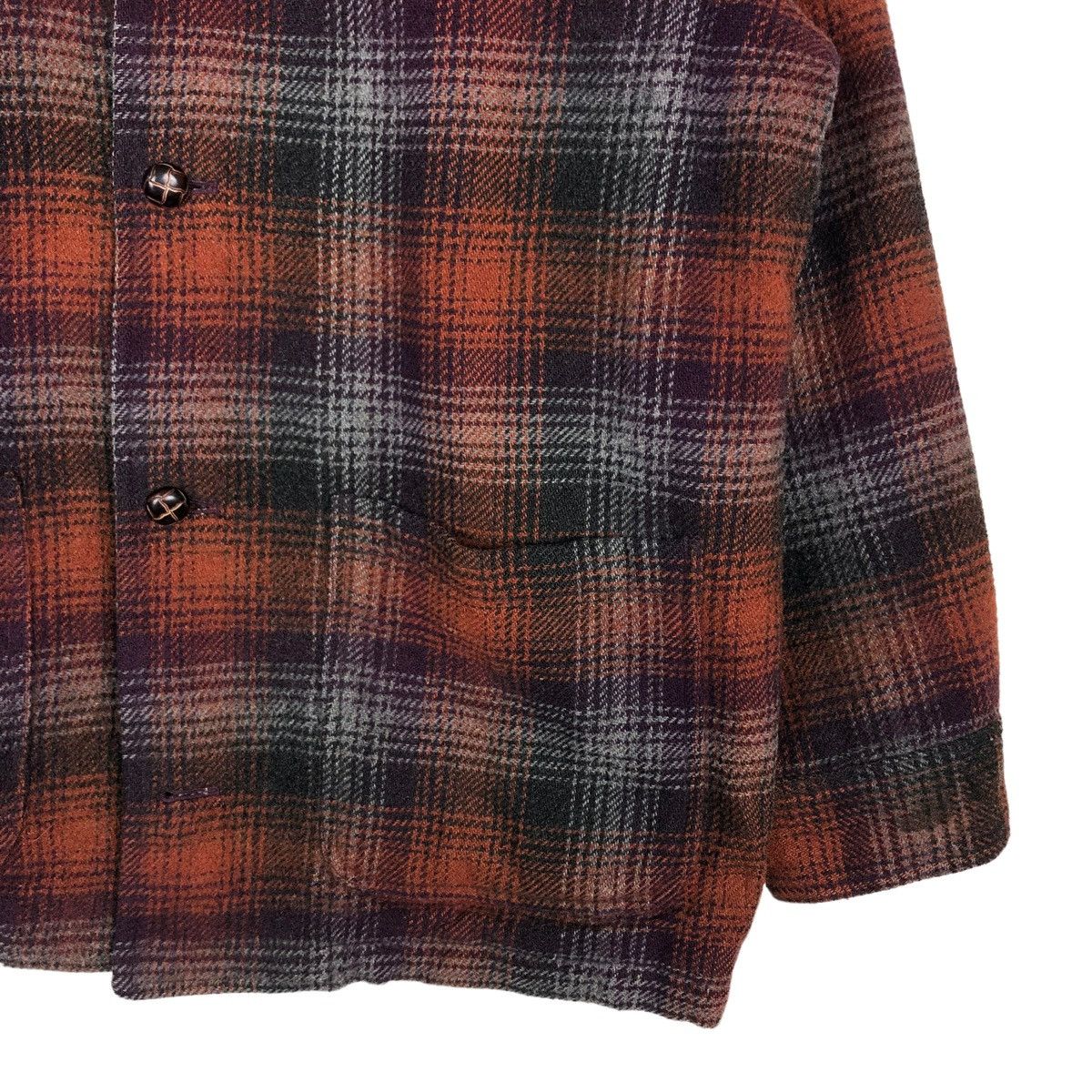 Flannel 🔥VINTAGE WOOL FLANNEL JACKET ZIPPER BE-HOT ISSEY MIYAKE Size US L / EU 52-54 / 3 - 7 Thumbnail