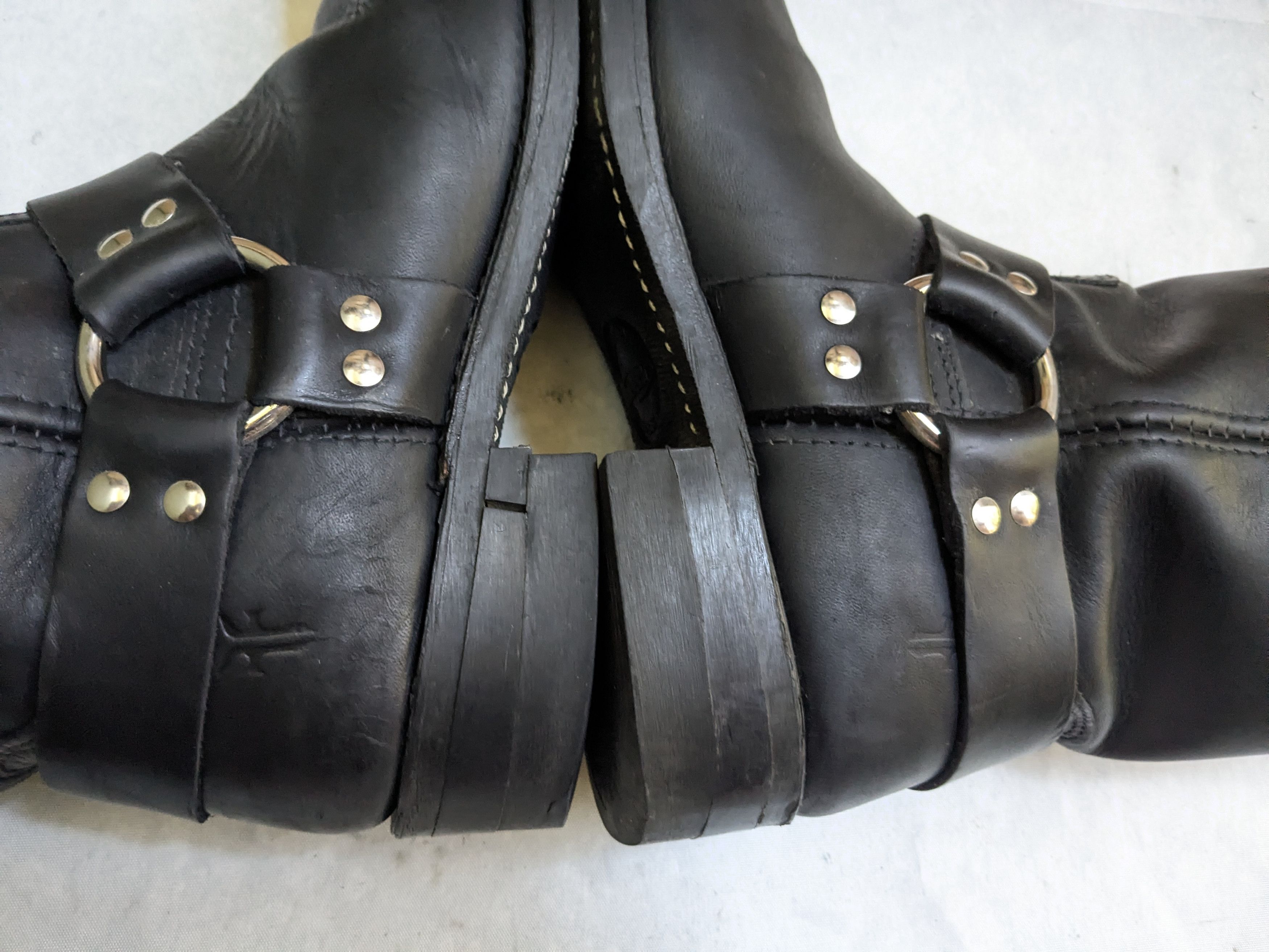 Frye Frye Harness Black Leather 10 M Strap Size US 10 / EU 43 - 12 Thumbnail