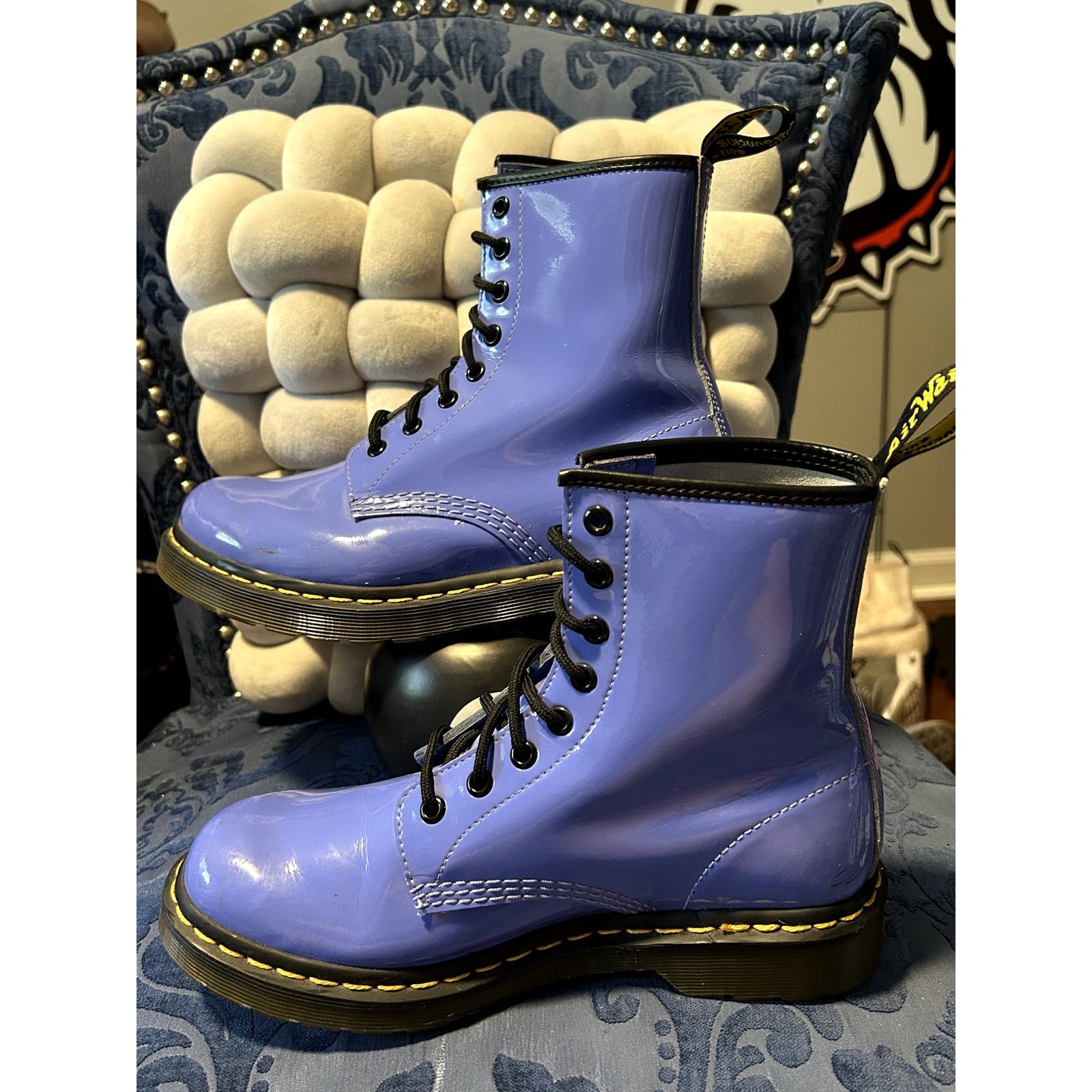 Dr. Martens Dr Martens 1460 Hyacinth Blue Patent Leather size 8/EU 39 Size US 8 / IT 38 - 2 Thumbnail