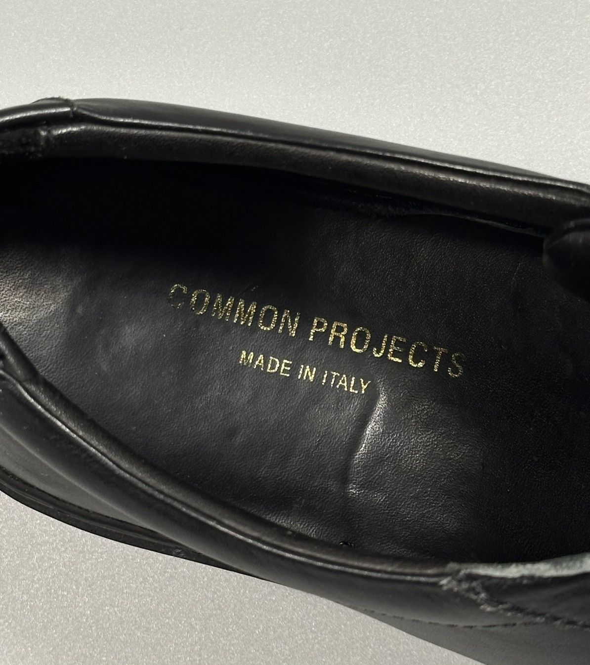 Common Projects Common Projects Achilles Low Black Leather Sneakers Size US 13 / EU 46 - 11 Thumbnail