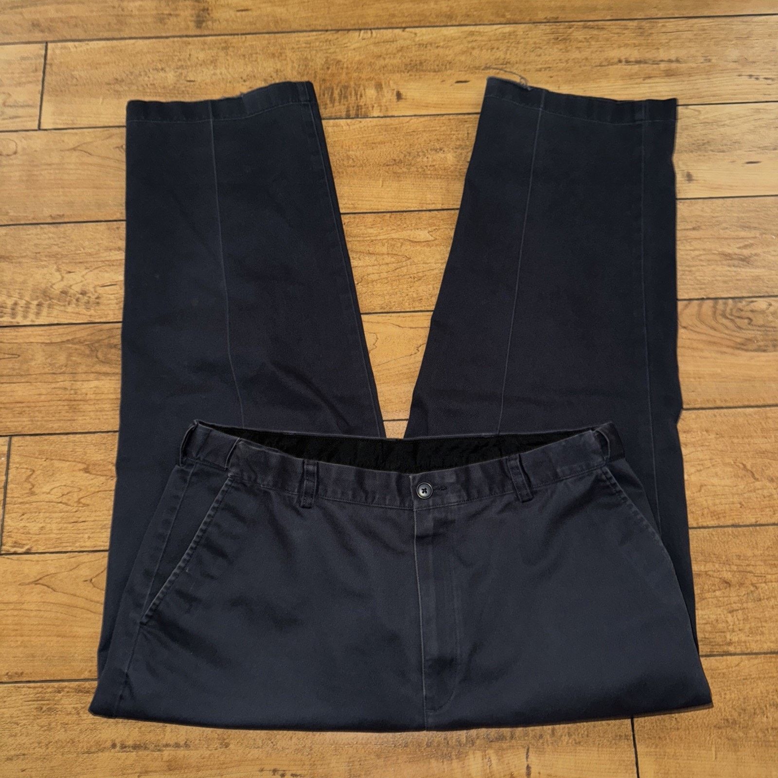 L.L. Bean × Vintage Vintage LL Bean Comfort Waist Chino Pants Blue 38x29 Size US 38 / EU 54 - 3 Thumbnail
