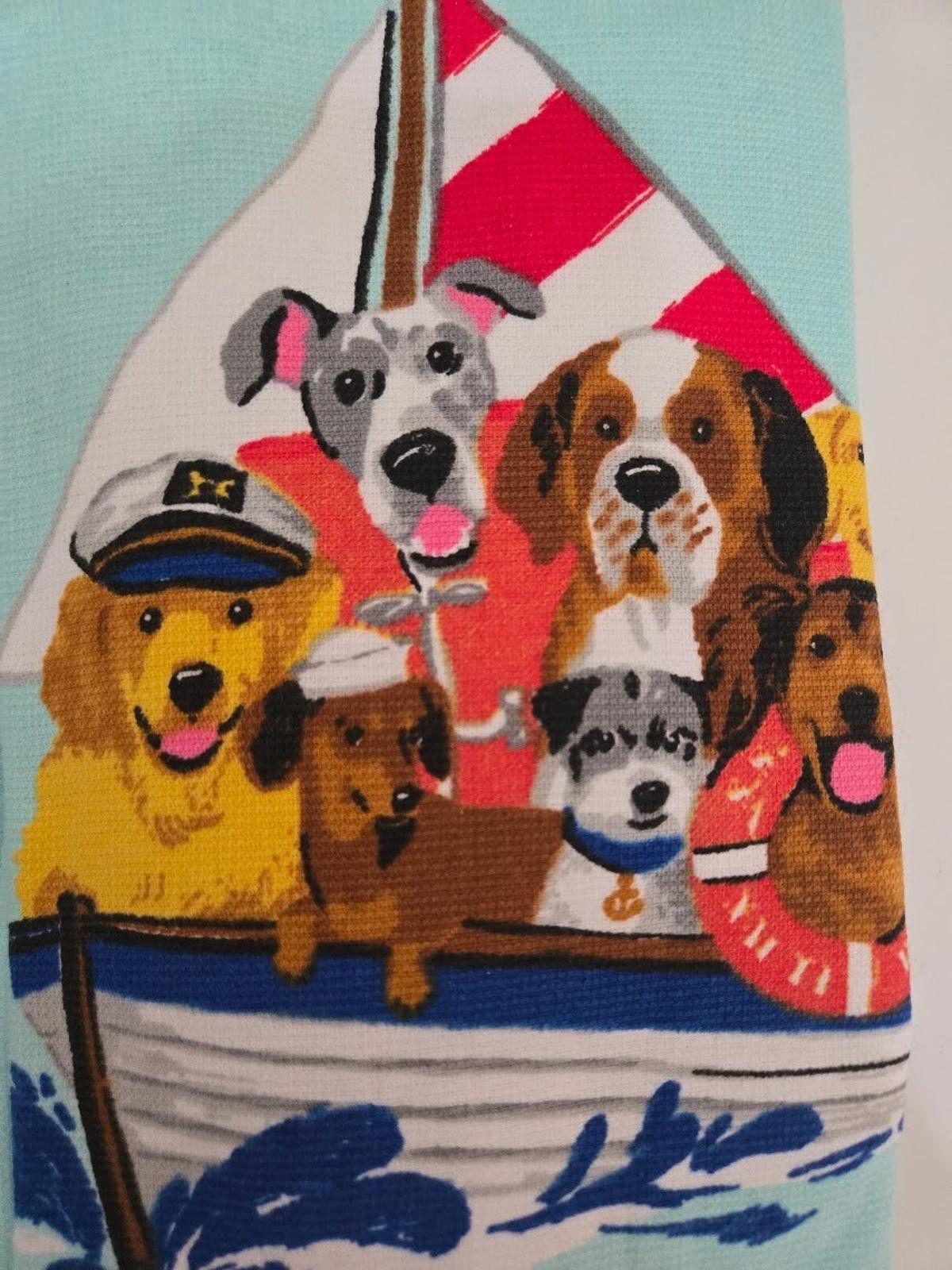Isaac Mizrahi Isaac Mizrahi Dish Towels Set of 2 Dog Kitchen NWT Size ONE SIZE - 4 Thumbnail