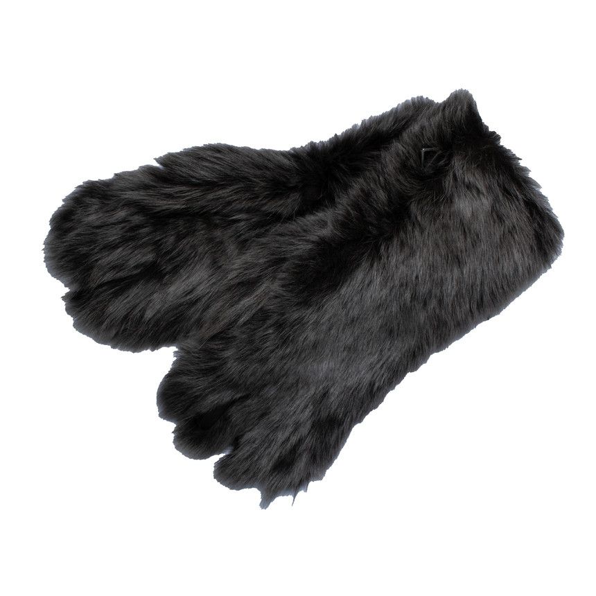 Bottega Veneta Bottega Veneta, grey shearling gloves Size ONE SIZE - 1 Thumbnail