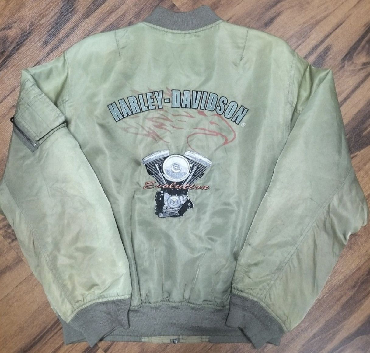 Harley Davidson Vintage Harley Davidson Bomber Jacket Size US L / EU 52-54 / 3 - 1 Thumbnail