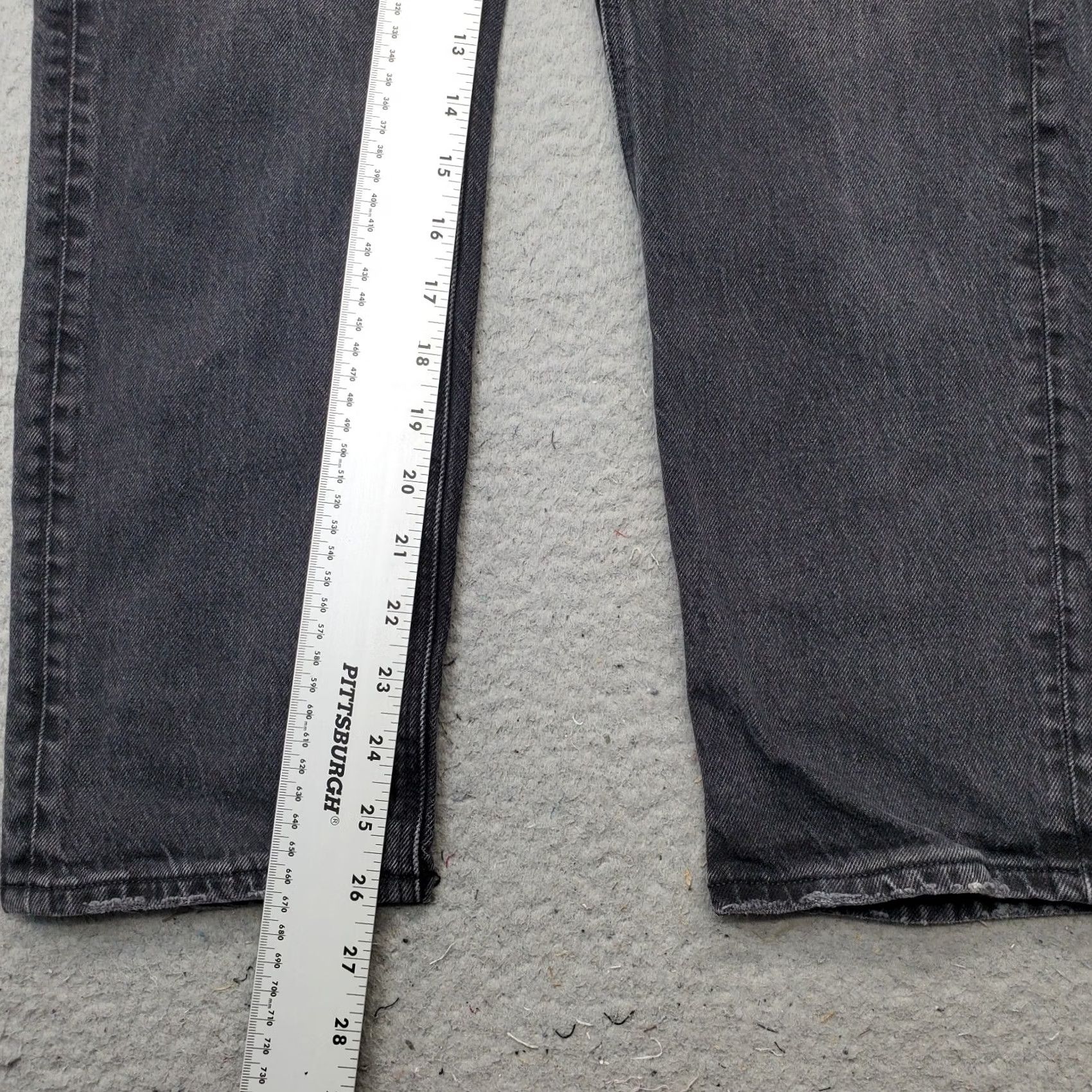 American Eagle Outfitters American Eagle Outfitters Jeans Womens Size 2 Black Denim Stretch High Rise Straight Distressed Size 26" / US 2 / IT 38 - 4 Thumbnail