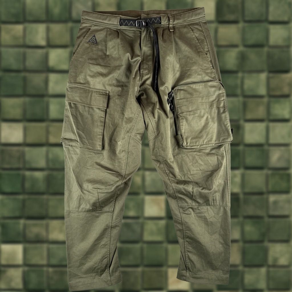 Nike Nike ACG Archive Cargo Pants Olive Green Hiking L Men Size US 33 - 1 Thumbnail