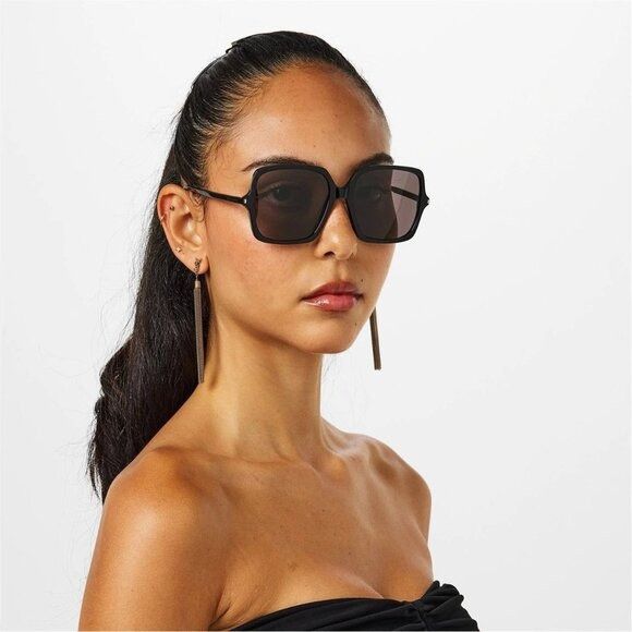 Saint Laurent Paris 🕶️ New Saint Laurent SL591 001 Sunglasses - Black Frame Size ONE SIZE - 2 Thumbnail