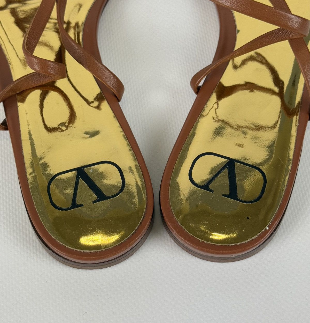 Valentino Valentino Garavani One Stud leather wrap gladiator sandals Size US 9 / IT 39 - 11 Thumbnail