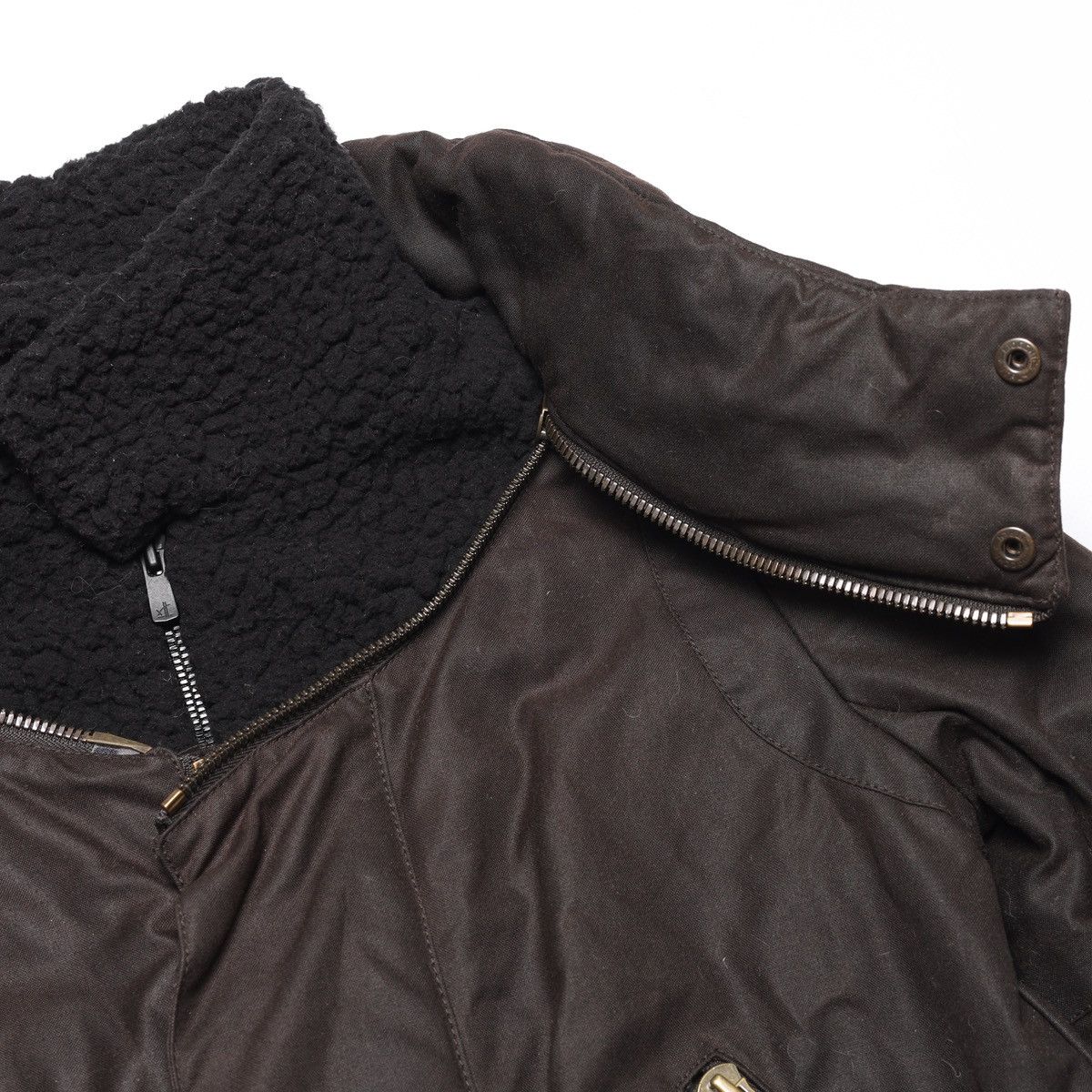 Givenchy Givenchy Archive Brown Fleece Lined Flight Jacket Zipper Size XS / US 0-2 / IT 36-38 - 10 Thumbnail