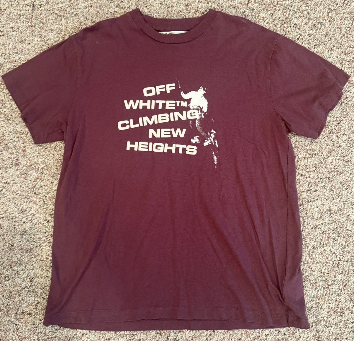 Off-White Off-White Climbing New Heights T-Shirt Size US L / EU 52-54 / 3 - 1 Thumbnail