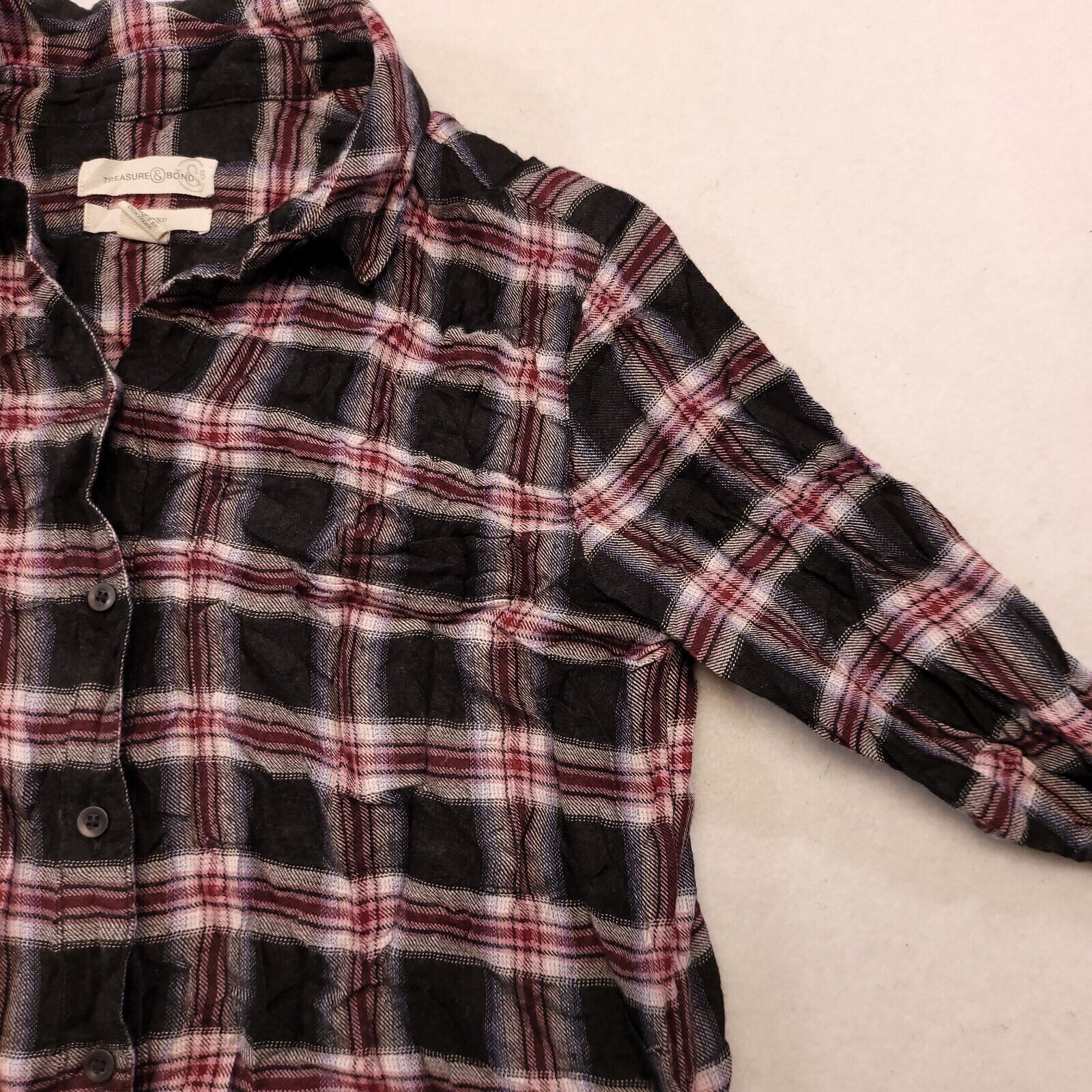 Treasure & Bond Treasure & Bond Tartan Flannel Button Up Shirt Mens Size 2XS Size US XXS / EU 40 - 5 Thumbnail
