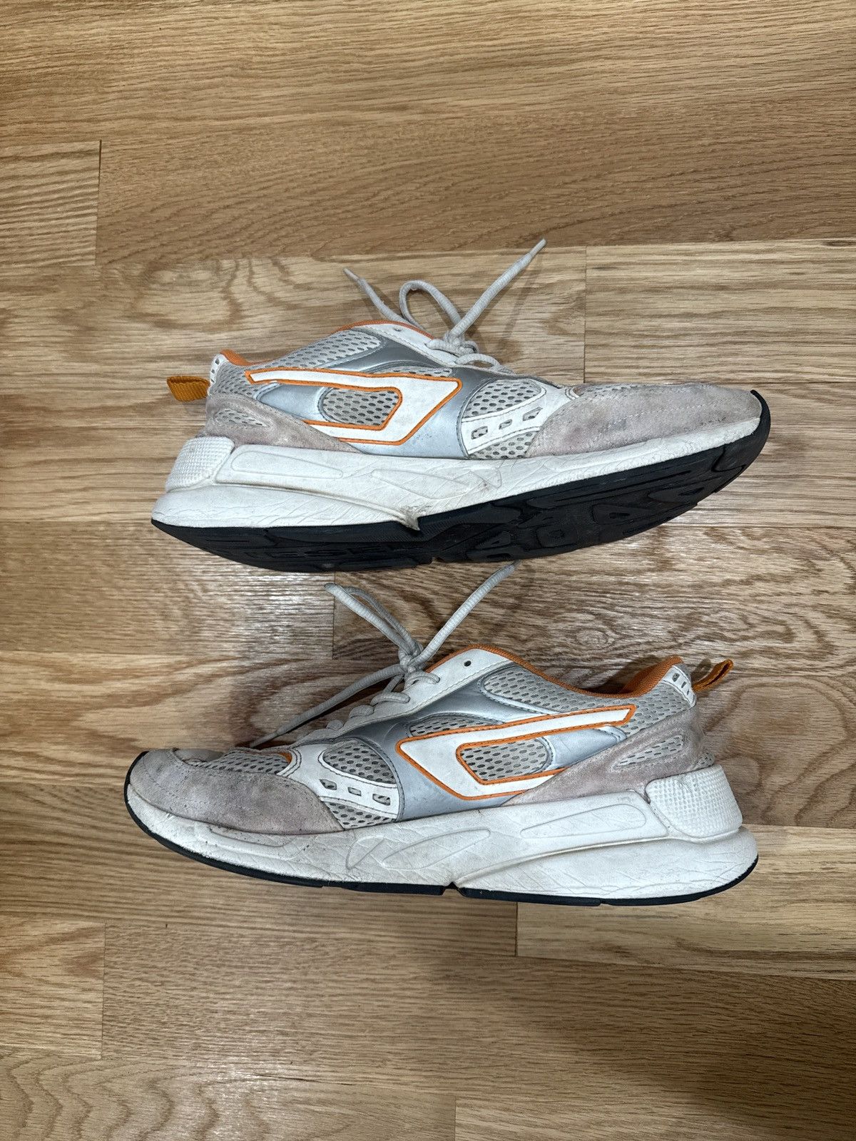 Diesel Diesel Sport Runner Sneakers – White/Orange Size US 11 / EU 44 - 7 Thumbnail