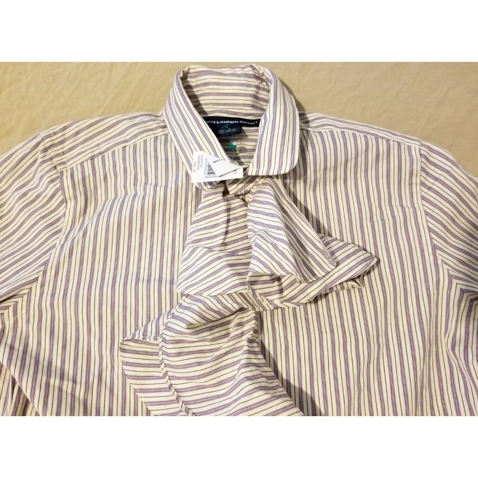 Polo Ralph Lauren Polo Ralph Lauren Shirt Womens 12 Purple New Dress Button Cotton Blouse Size XL / US 12-14 / IT 48-50 - 3 Thumbnail