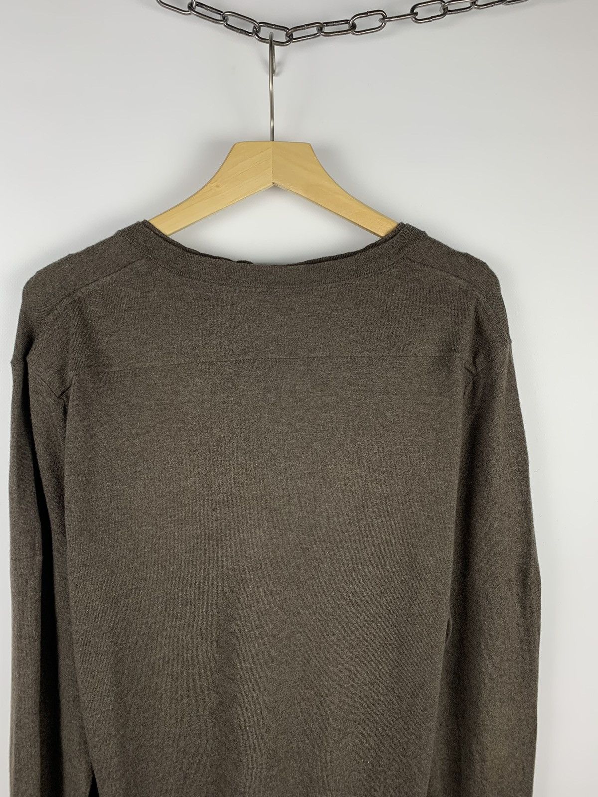 Allsaints Allsaints Mitaka V-Neck Cashmere Sweater Brown Top Size L Size US L / EU 52-54 / 3 - 10 Thumbnail