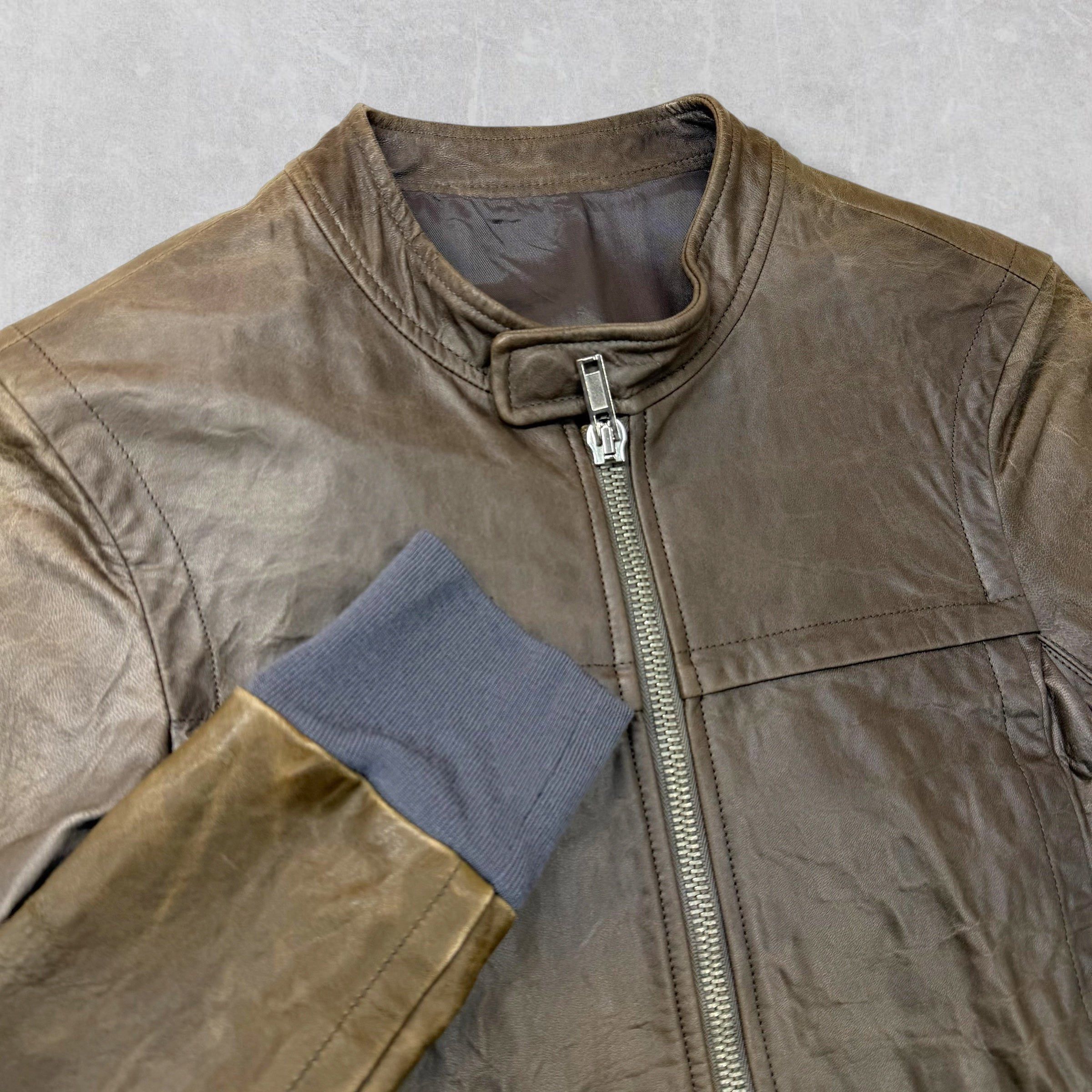Rick Owens Rick Owens Grained Lamb Leather Racing Jacket XS Size US XS / EU 42 / 0 - 4 Thumbnail