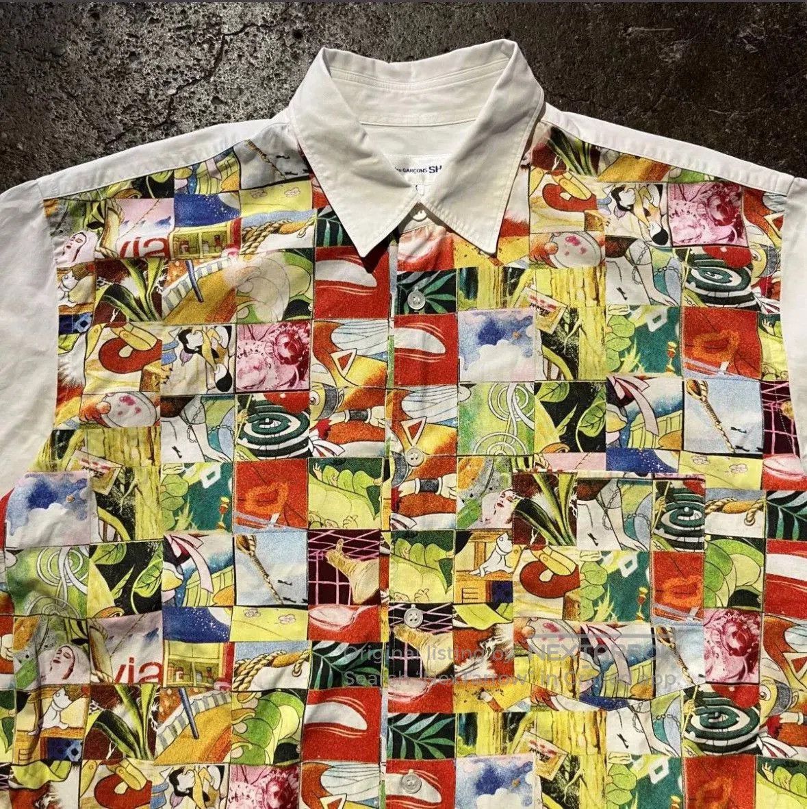 Comme des Garcons COMME des GARCONS 1990s Art Print Shirt. Size US M / EU 48-50 / 2 - 3 Thumbnail