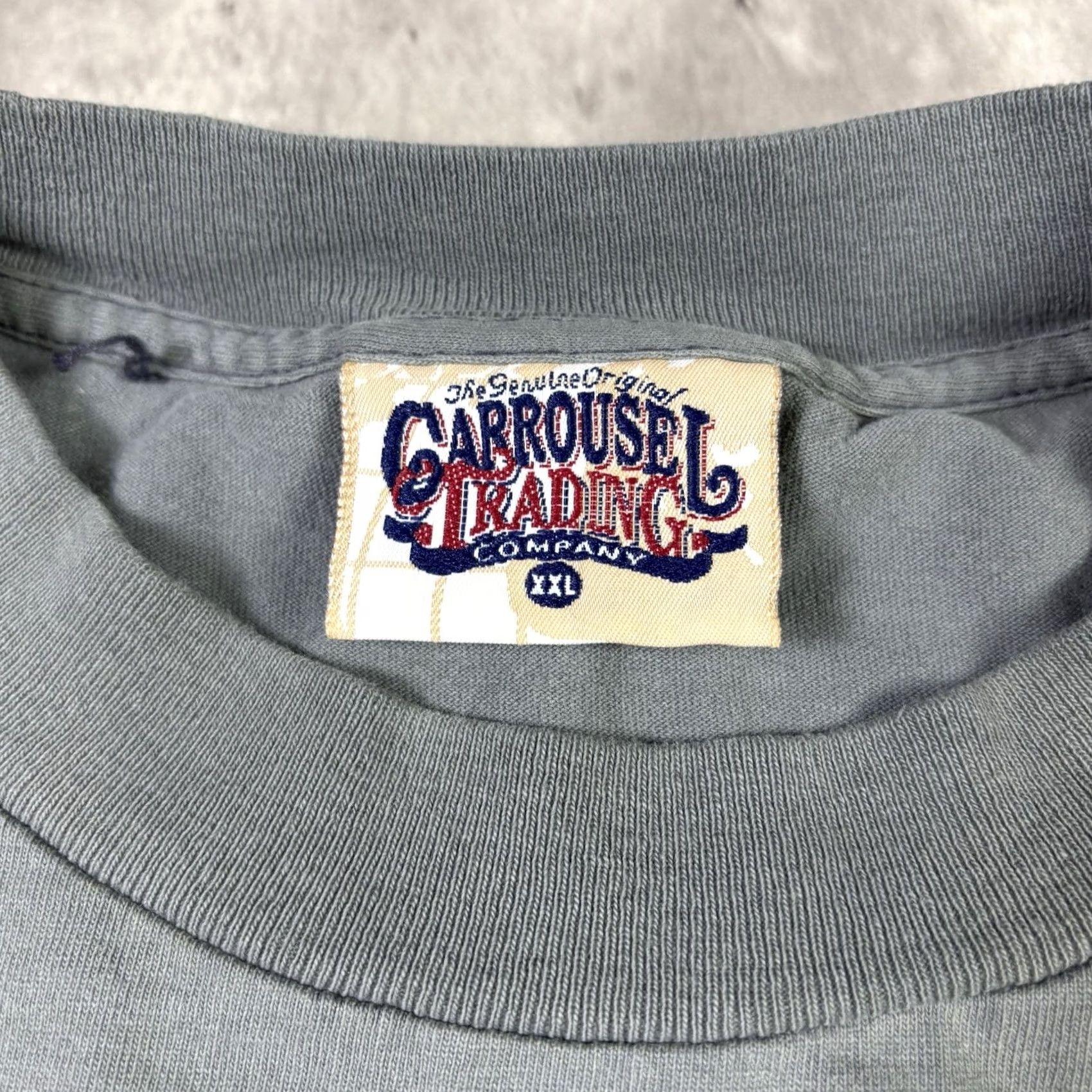 Vintage VINTAGE Rowan Promo T Shirt Blue Distressed 90s 2XL Mens Crew Neck Short Sleeve Cotton Size US XXL / EU 58 / 5 - 3 Thumbnail