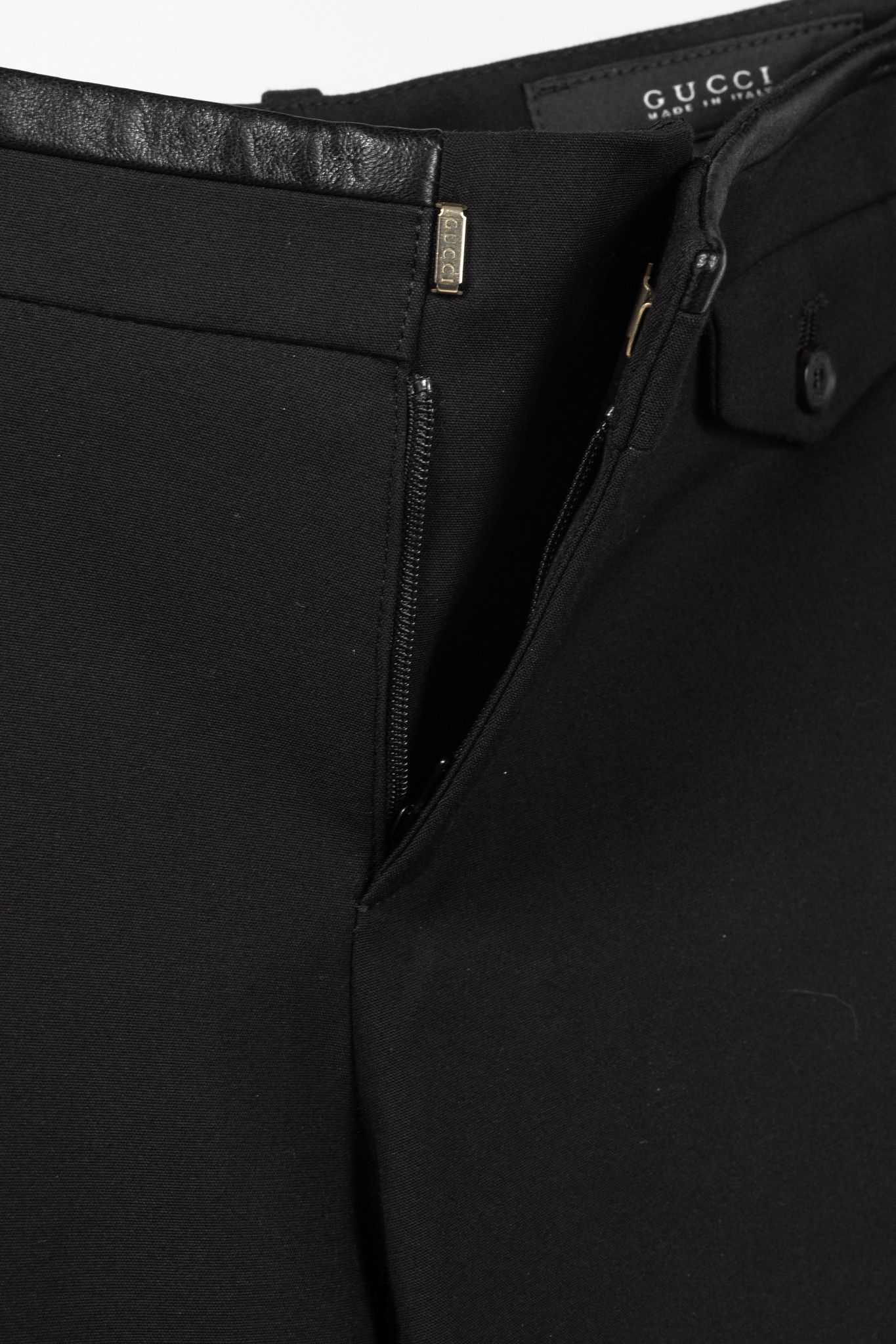 Gucci Gucci PF/13 Cotton-Blend Leather-Trim Cropped Riding Pants Size 26" / US 2 / IT 38 - 9 Thumbnail