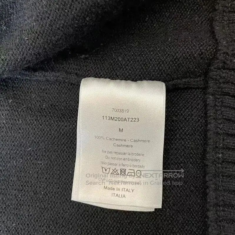 Dior Dior Black Cashmere Hooded Sweater . Size M / US 6-8 / IT 42-44 - 5 Thumbnail