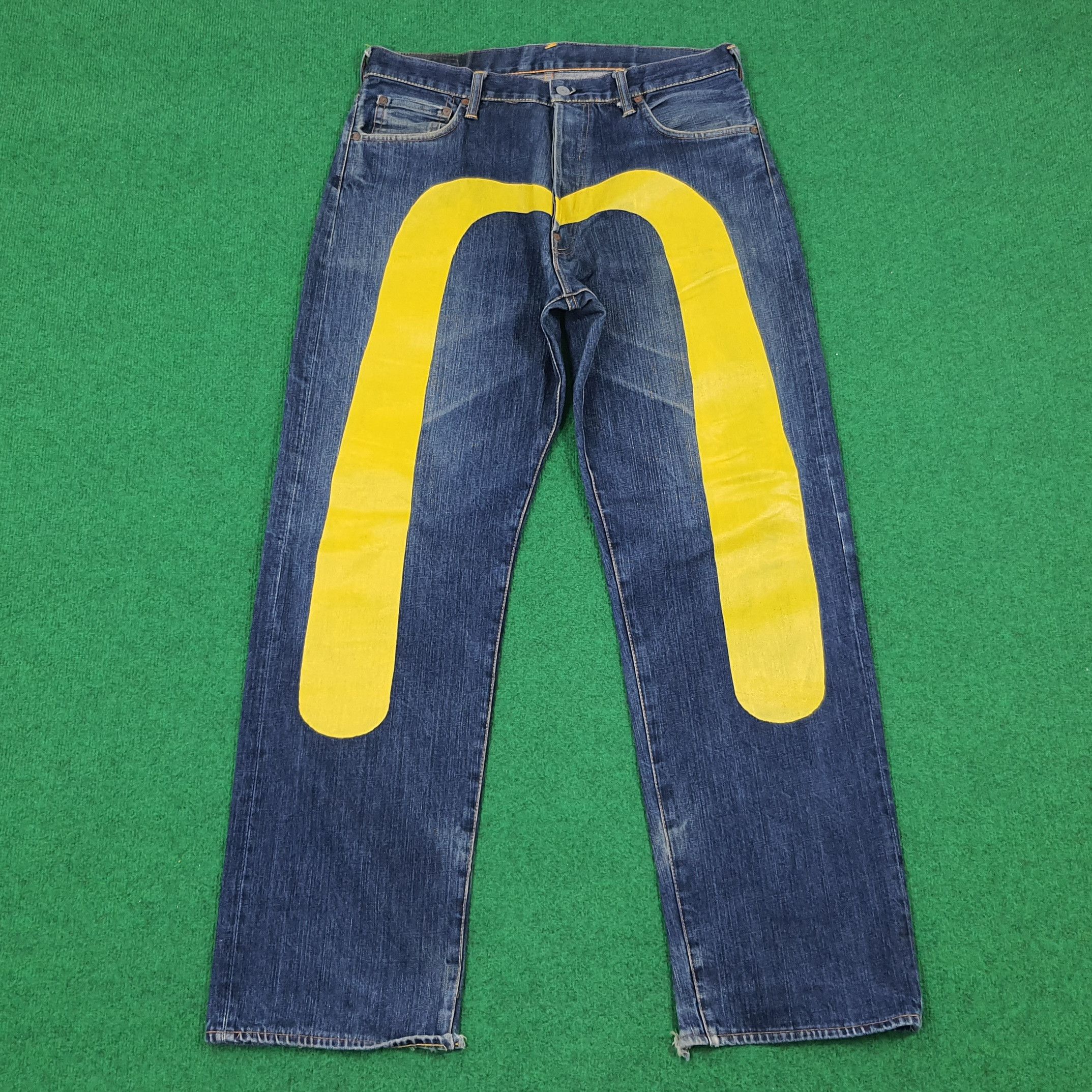 EVIS JEANS エヴィス ジーンズyamane denim 29X35 Evisu Yamane | Grailed