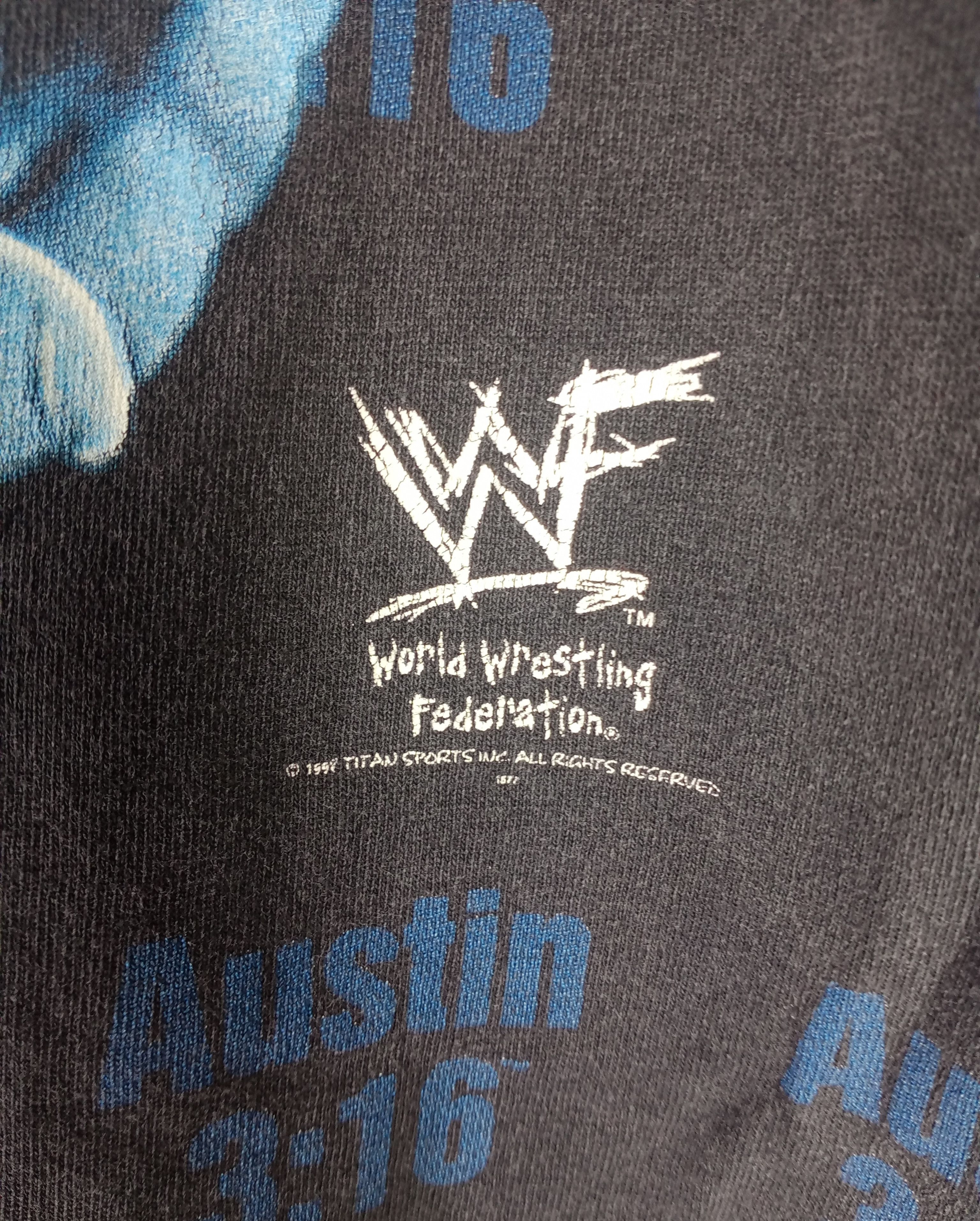 WWE Vintage 90s Stone Cold Steve Austin 3:16 Tshirt Size US XS / EU 42 / 0 - 4 Thumbnail