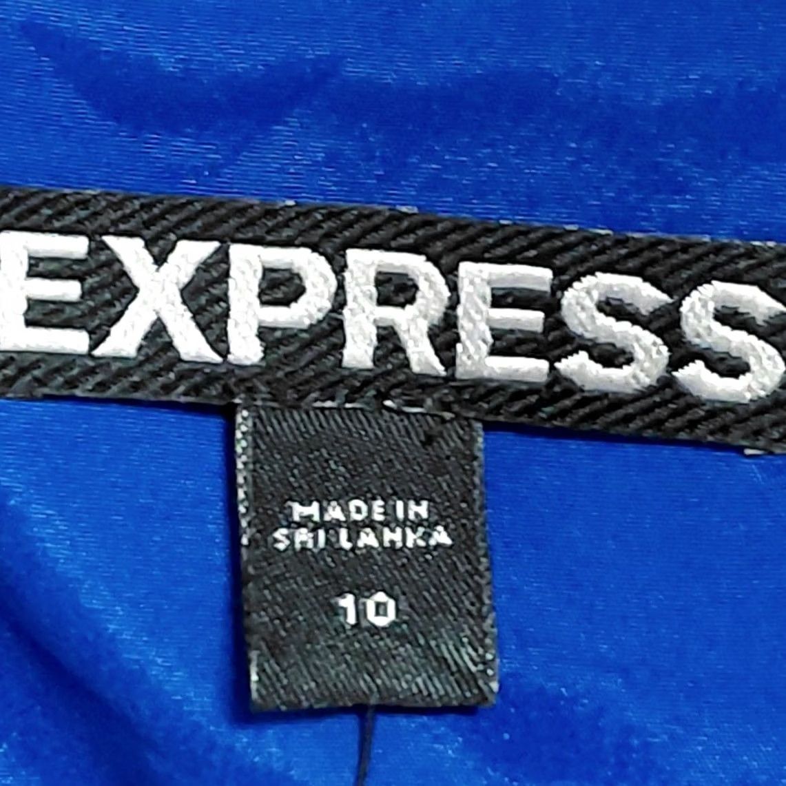 Express NWT EXPRESS Pencil Skirt Blue Solid Women Size 10 Skirt Knee Length Zip Stretch Spring Fall Business Casual Womens Blue Pencil Skirt NWT EXPRESS Size 32" / US 10 / IT 46 - 3 Thumbnail