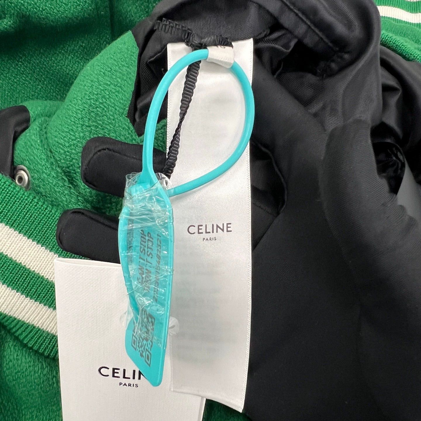 Celine celine letter patch baseball jacket in green Size US L / EU 52-54 / 3 - 4 Thumbnail