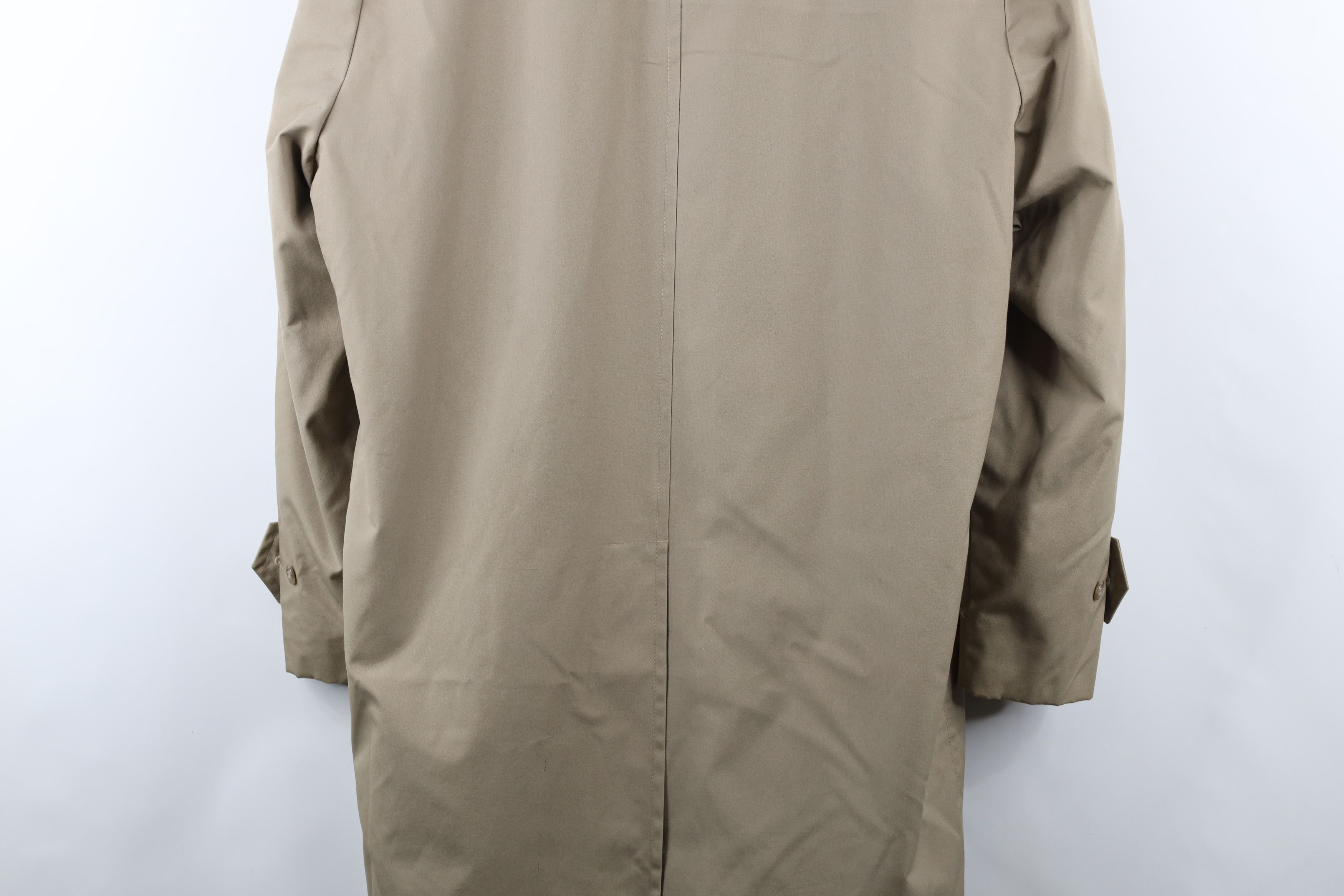 Vintage Vintage 90s Streetwear Lined Trench Coat Rain Jacket Beige Size US L / EU 52-54 / 3 - 16 Thumbnail