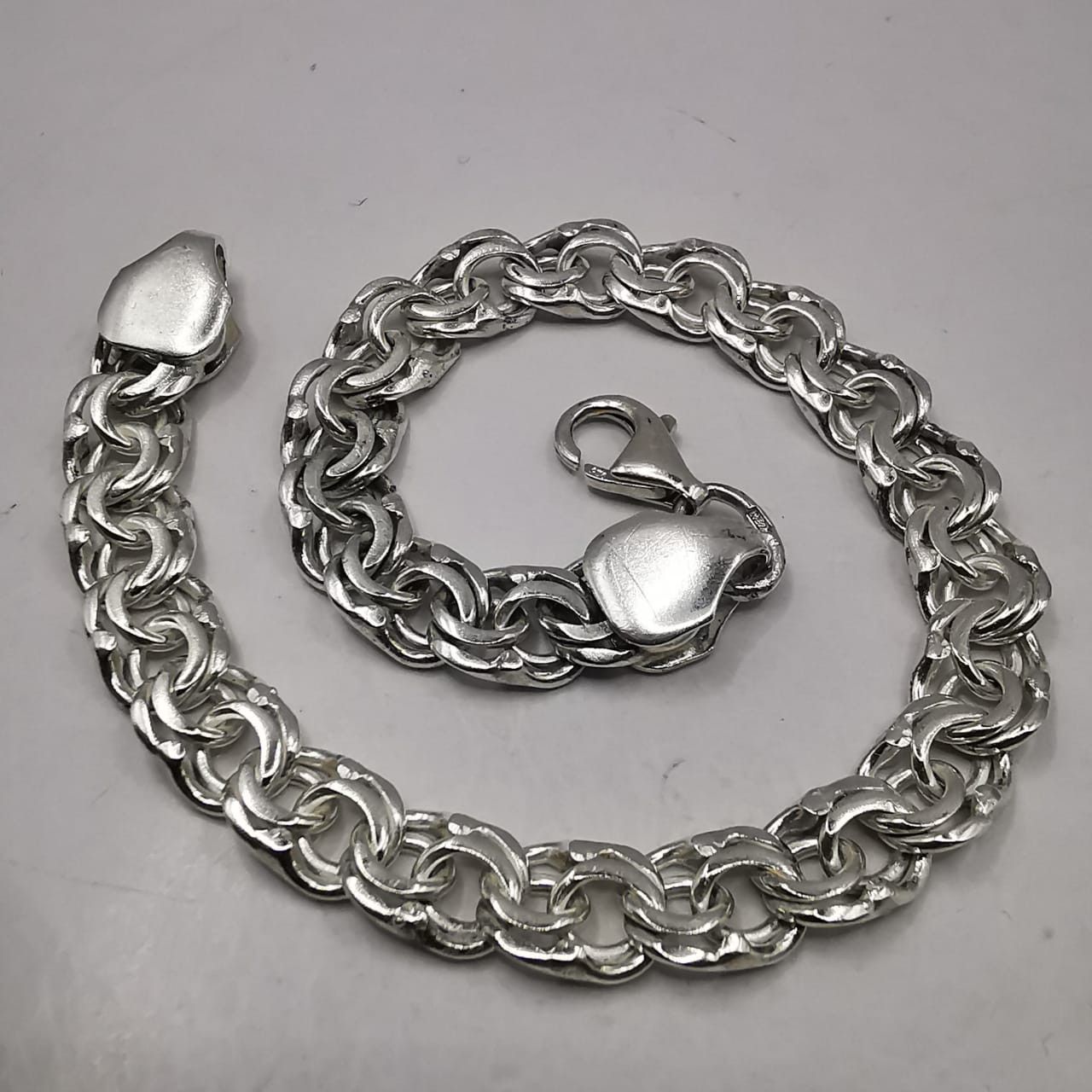 Sterling Silver Vintage Bracelet Jewelry,925 Sterling Silver,Handmade 14,16g Size ONE SIZE - 1 Thumbnail