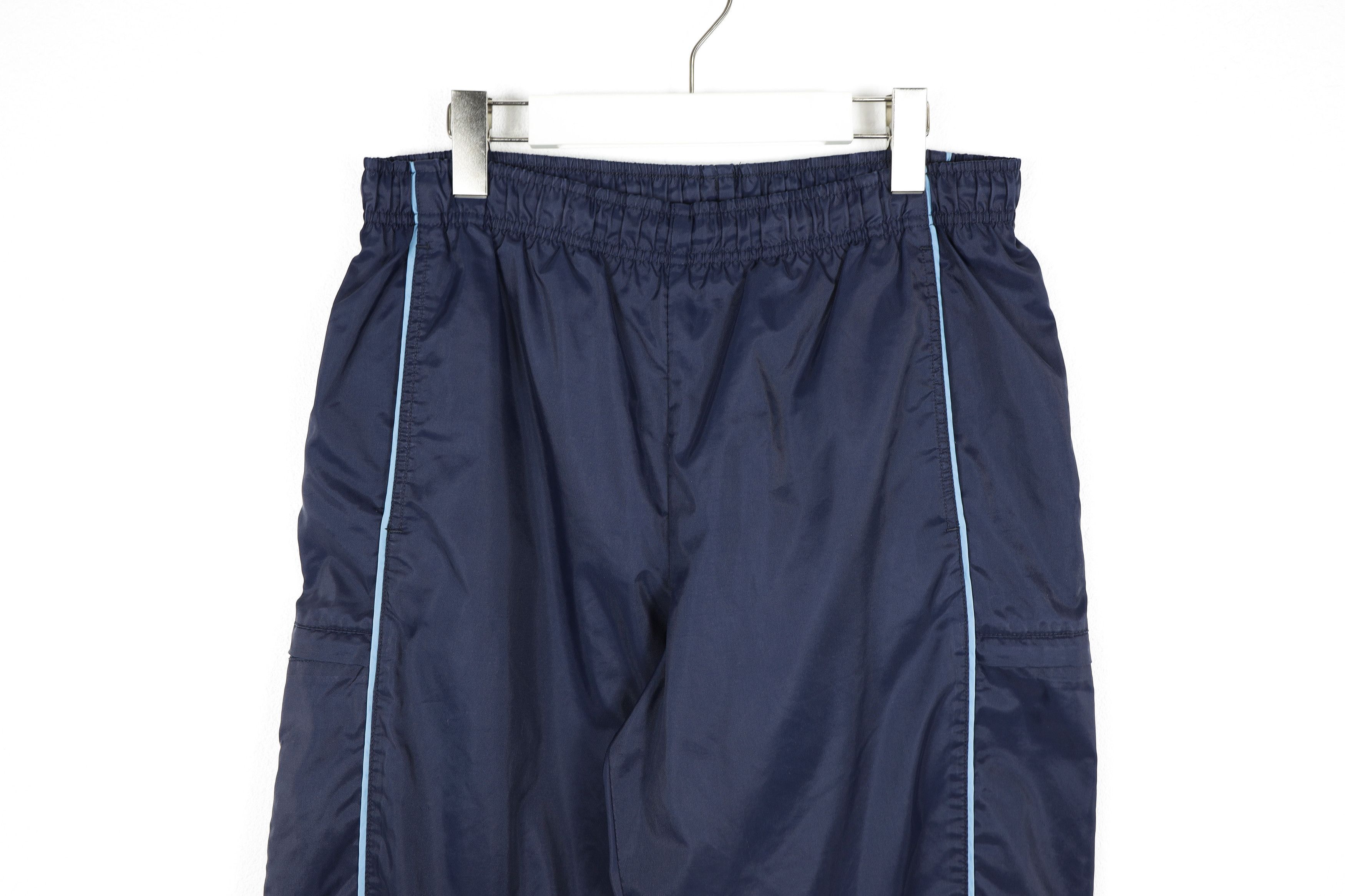Nike × Vintage Vintage Nike Swoosh Logo Nylon Track Cargo Pants Size US 32 / EU 48 - 2 Thumbnail