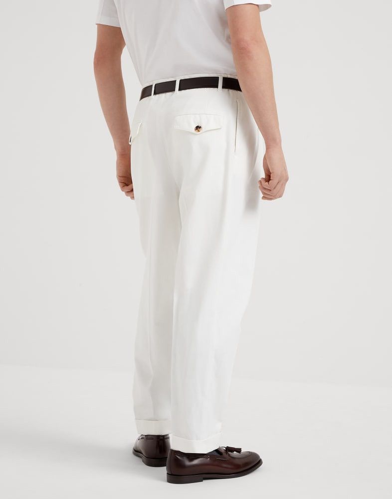 Brunello Cucinelli o1w1db10825 Dyed Pants in White Size US 32 / EU 48 - 4 Thumbnail