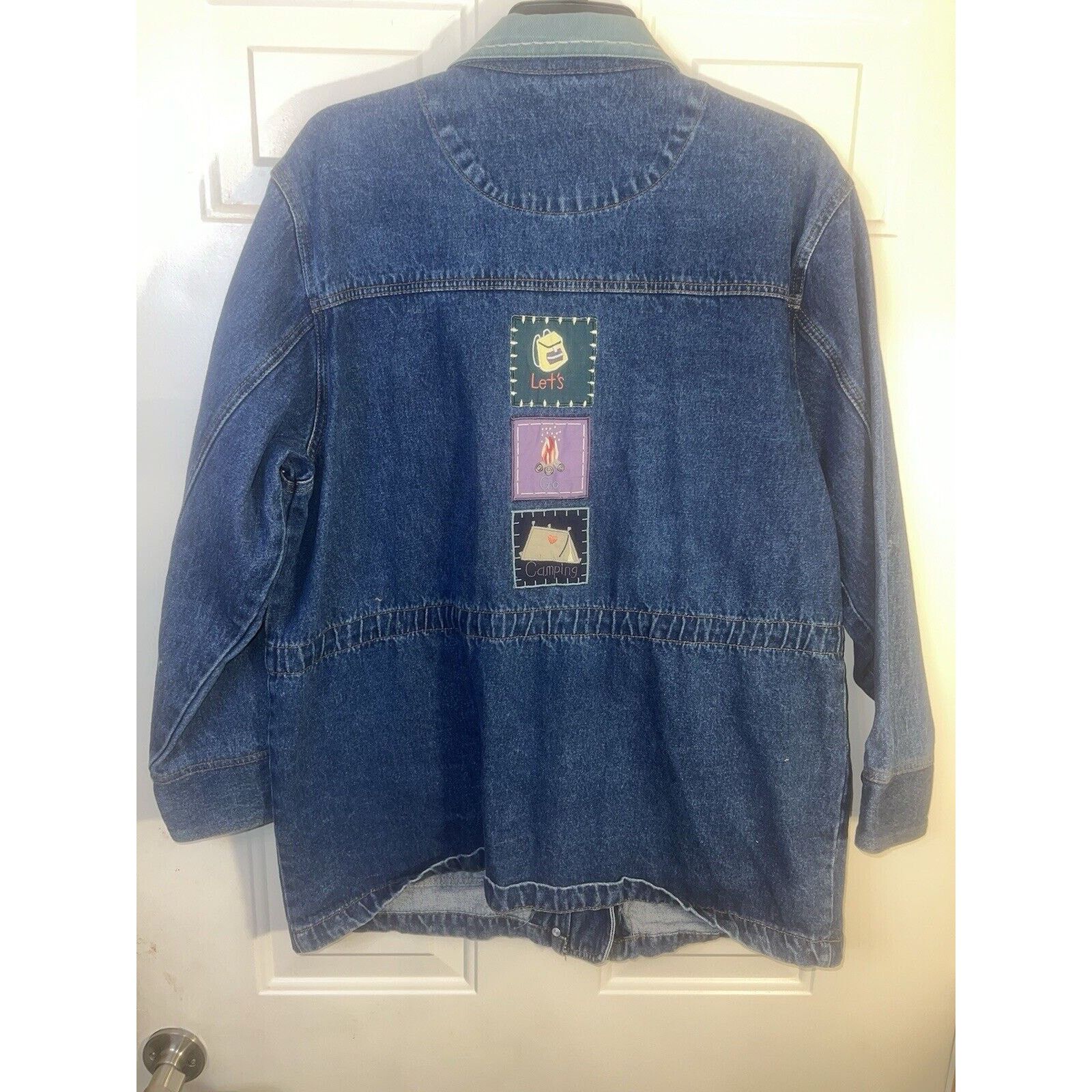 Other Christopher & Banks Women’s Denim Jacket Blue Large VINTAGE Size L / US 10 / IT 46 - 10 Thumbnail