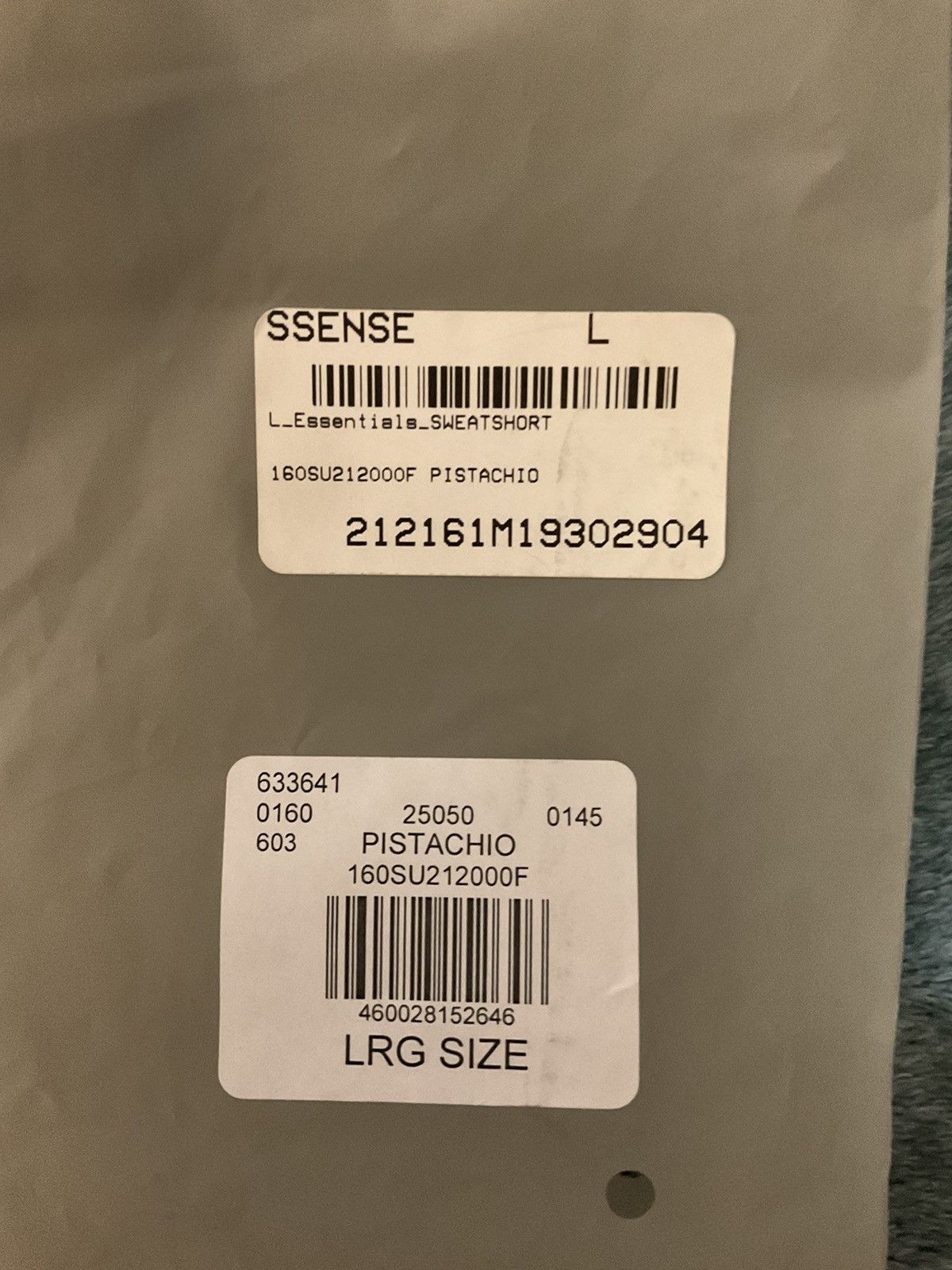 Fear of God Fear of God FOG Essentials Sweatshorts Pistachio - Large Size US 33 - 5 Thumbnail