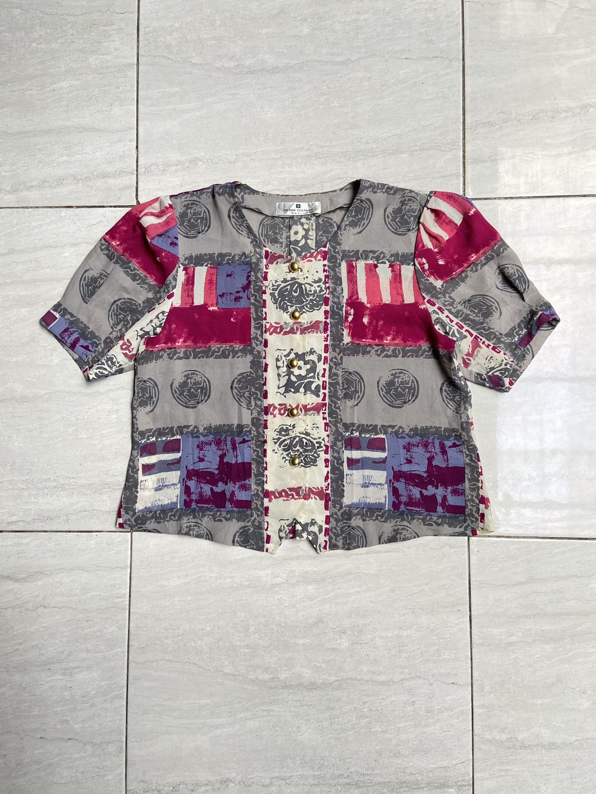 Pierre Balmain PIERRE BALMAIN PARIS Blouse Size S / US 4 / IT 40 - 1 Thumbnail