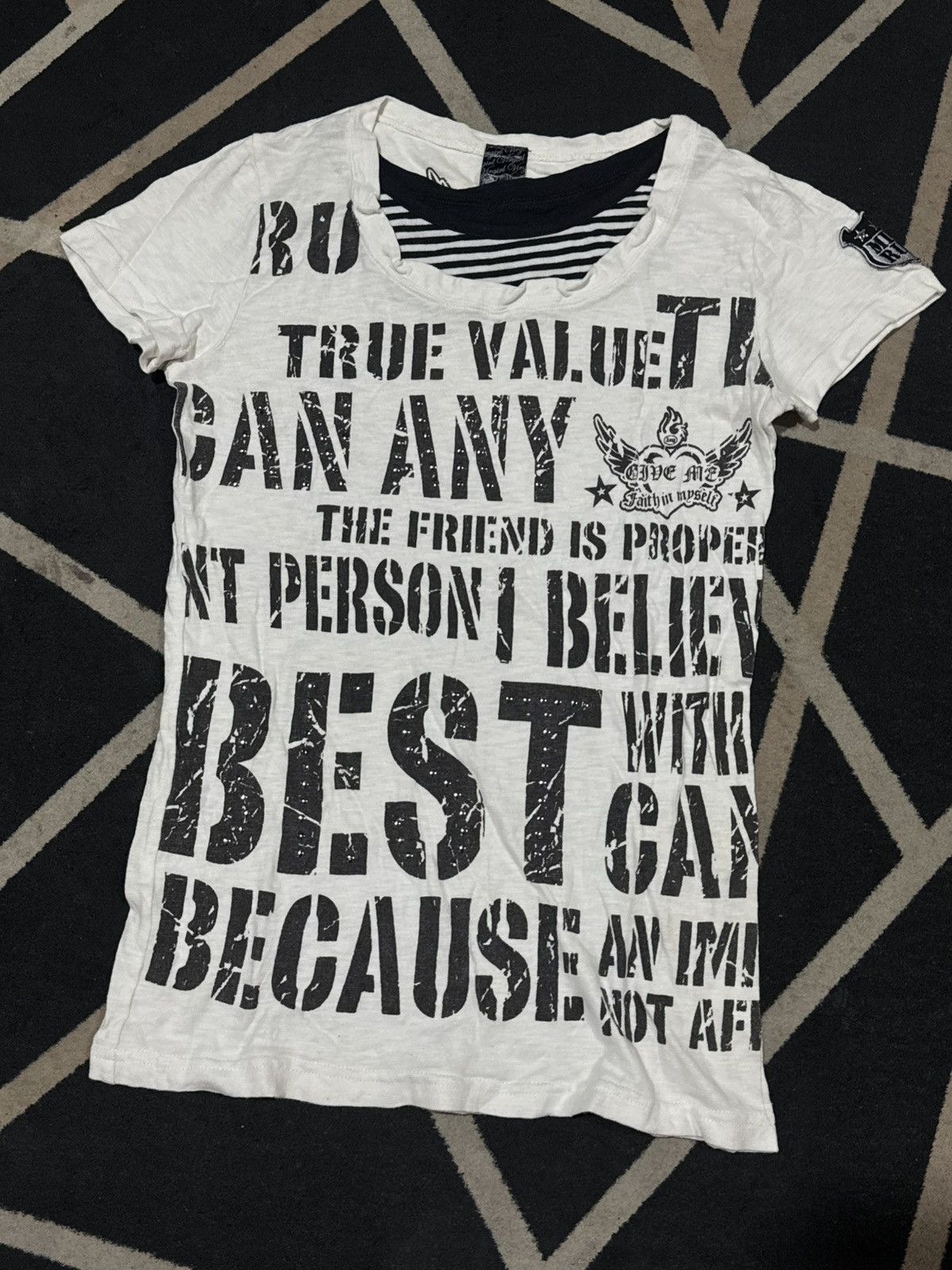 If Six Was Nine Gothic Punk Styled Poem Virgirl Tees Lgb goa styled Size US S / EU 44-46 / 1 - 3 Thumbnail
