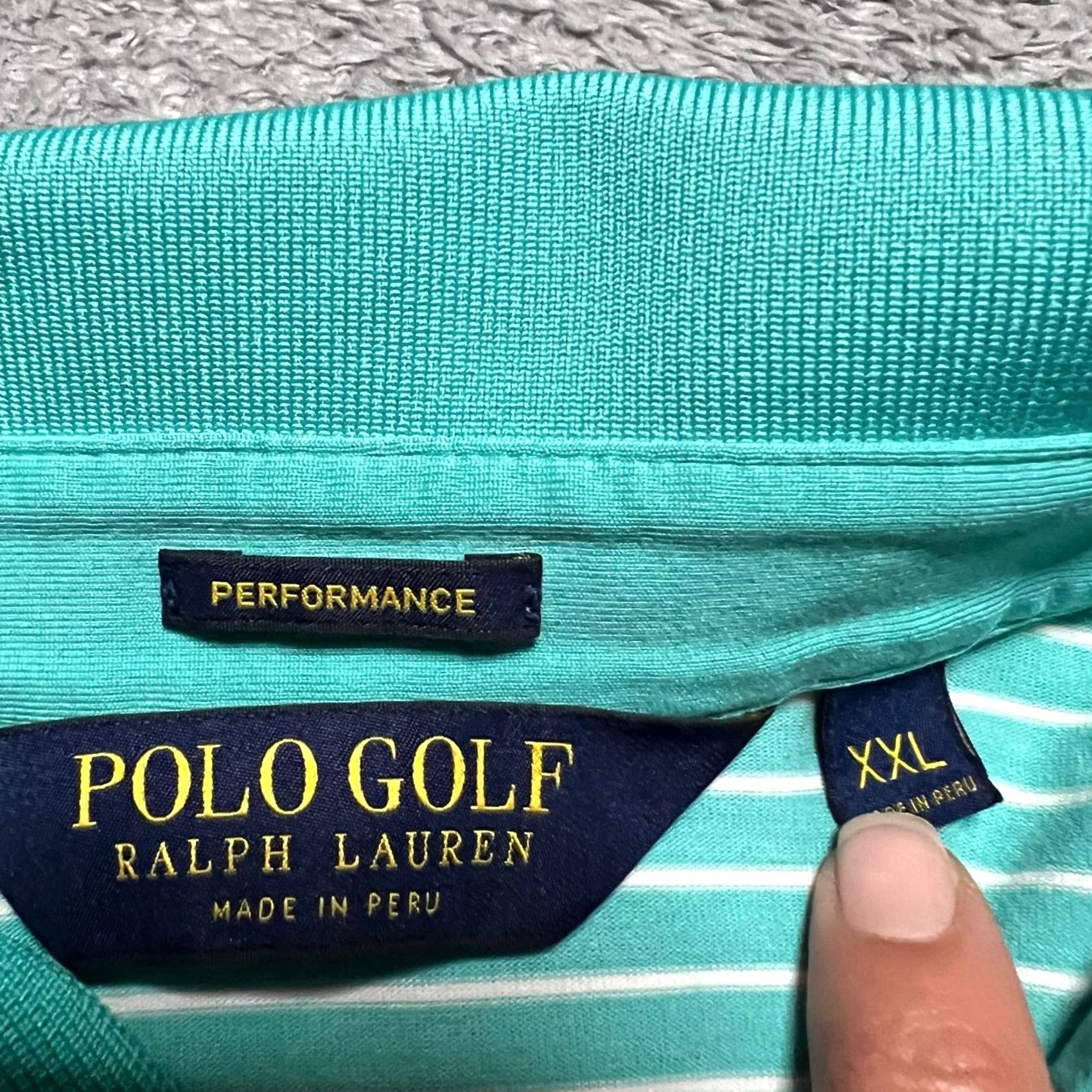 Polo Ralph Lauren Polo Ralph Lauren Polo Shirt Mens XXL Green Striped Performance Polo Golf Shirt Mens XXL Green Striped Performance Size US XXL / EU 58 / 5 - 6 Thumbnail