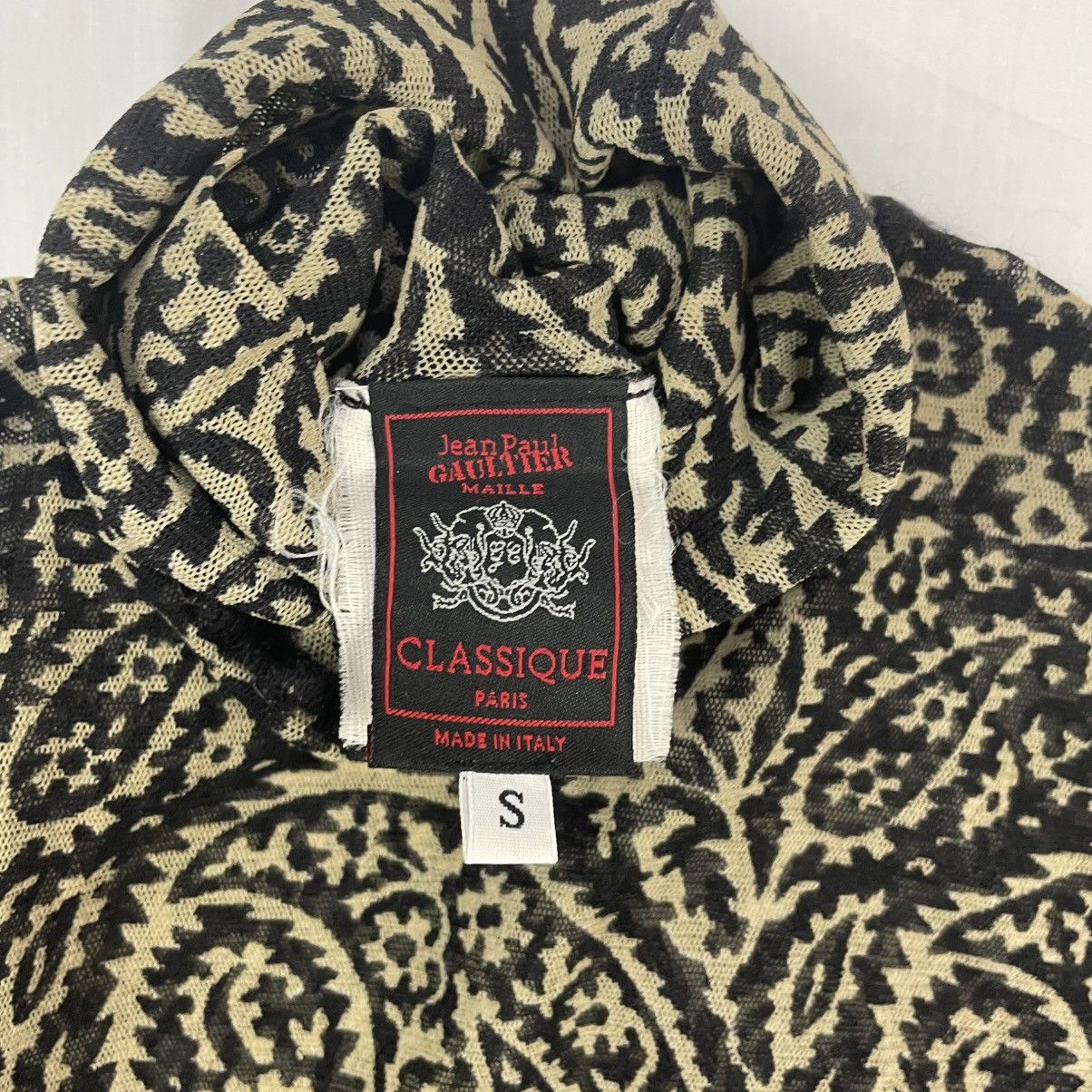 Jean Paul Gaultier Jean Paul Gaultier Arabic Paisley Elastic Mesh Top Vintage Size US S / EU 44-46 / 1 - 6 Thumbnail