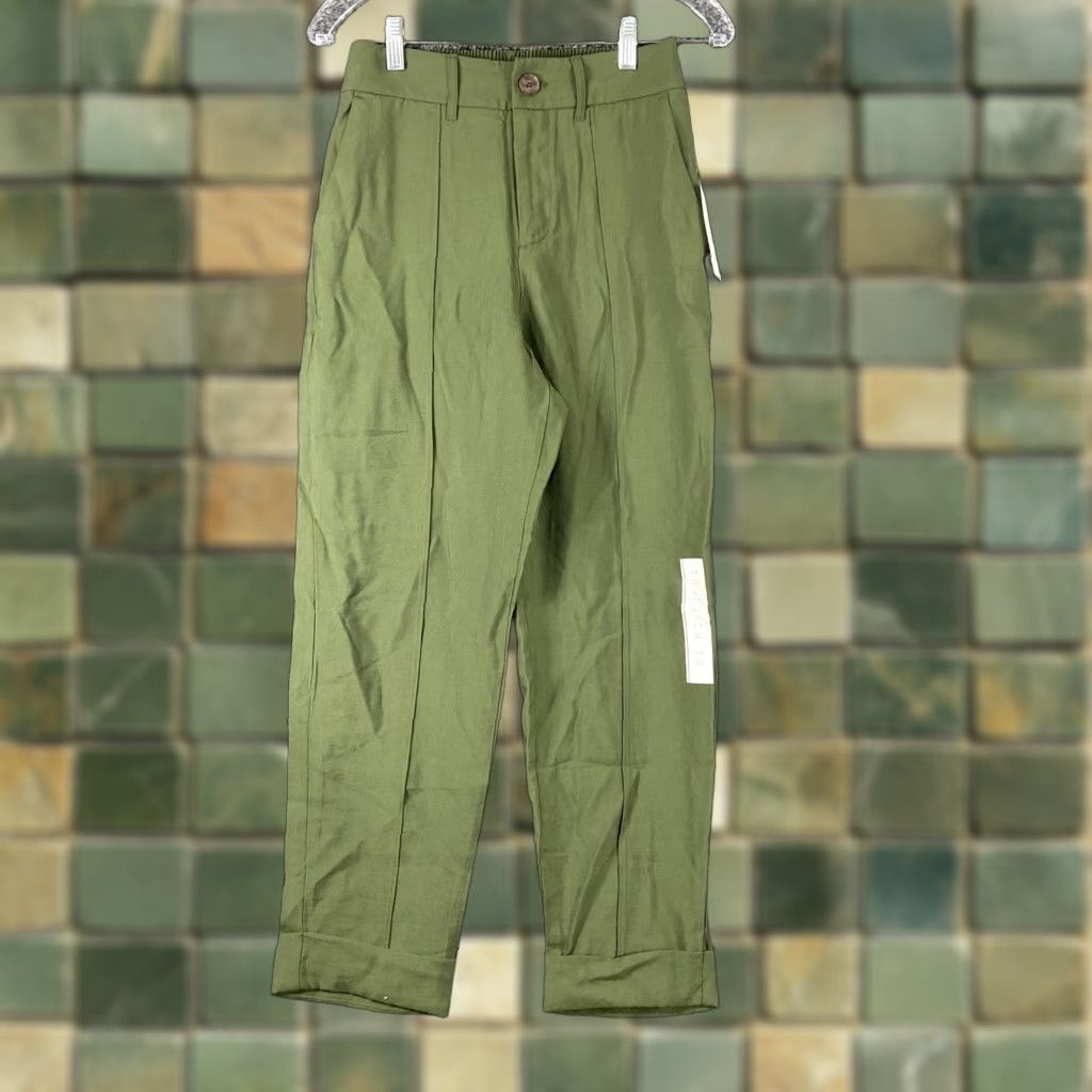 Vintage VINTAGE? No. A New Day Slim Ankle Pants Women’s 4 Green Slimming-Style Everyday Womens Pants 4 Green Adults Women Size 27" / US 4 / IT 40 - 1 Thumbnail