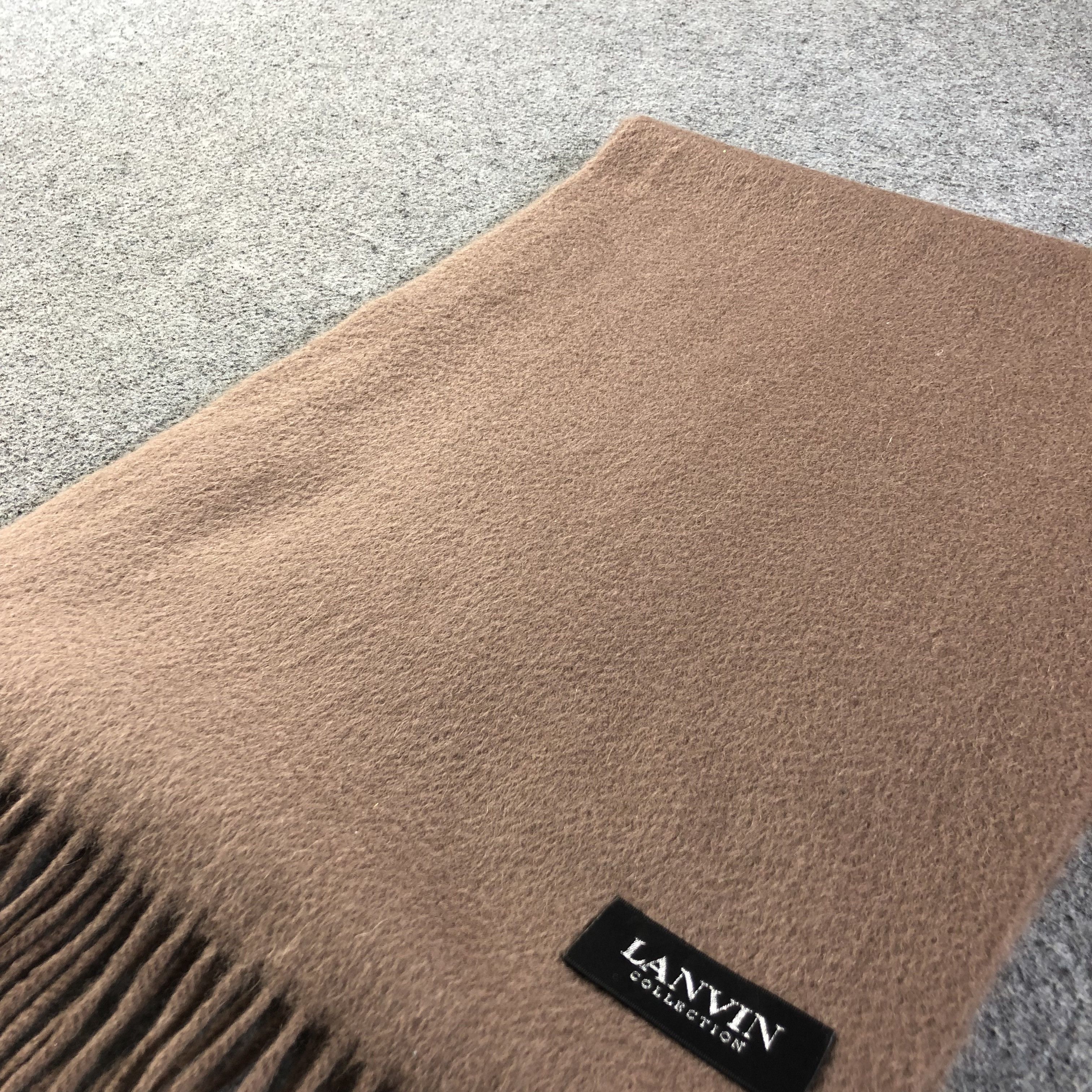 Lanvin Lanvin Cashmere Scarf Muffler V1093 Size ONE SIZE - 3 Thumbnail